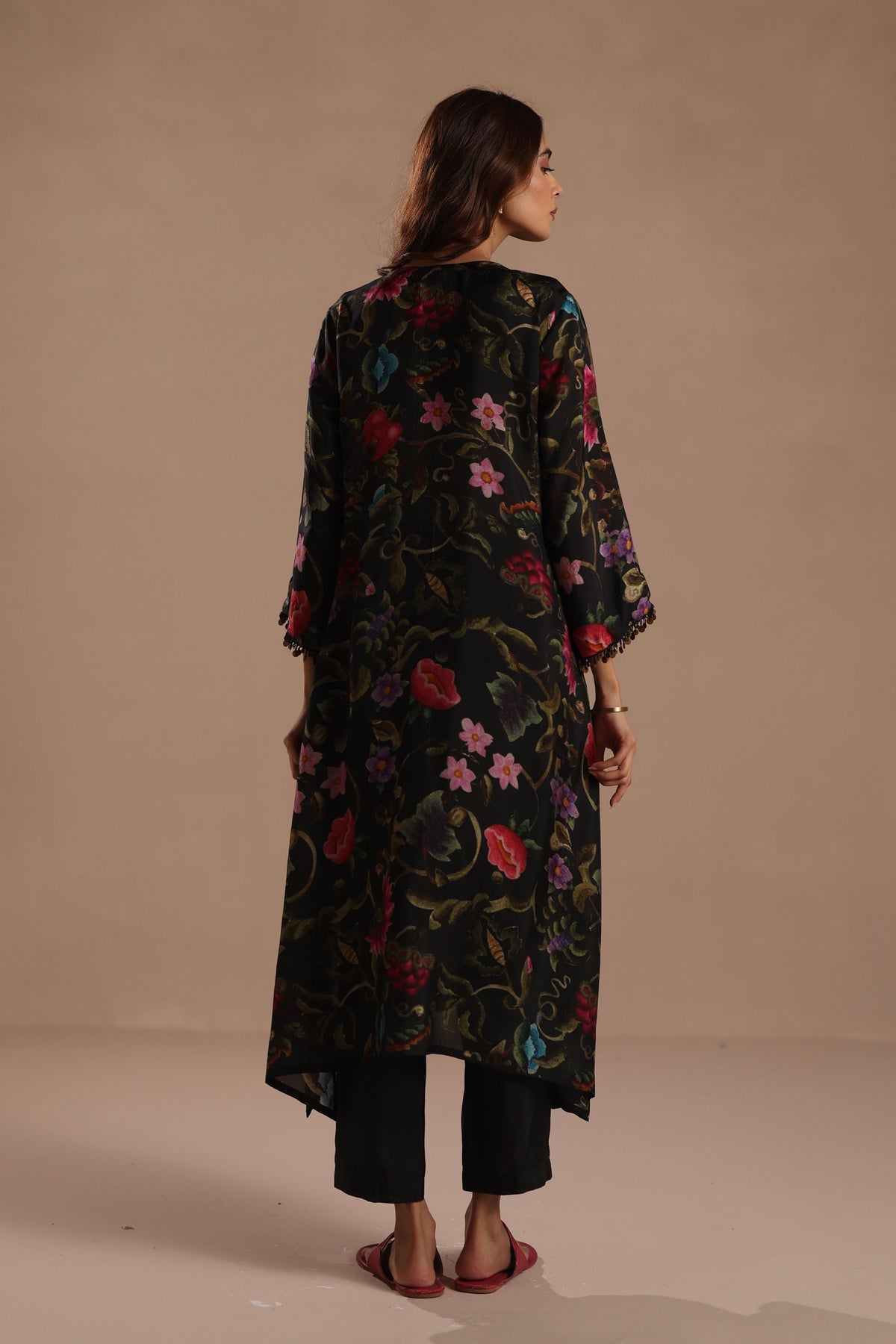 Vine Black Kurta Set