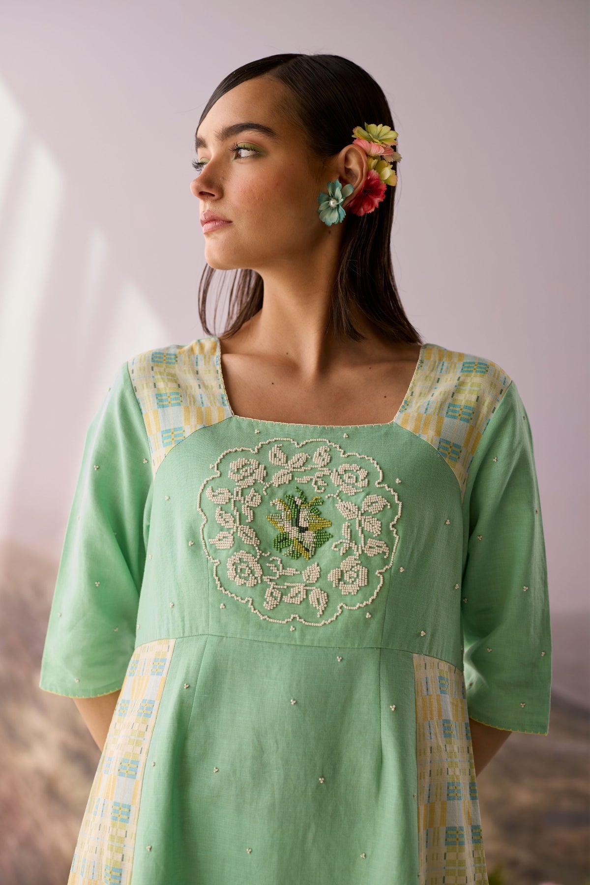 Seaglass Panelled Dress