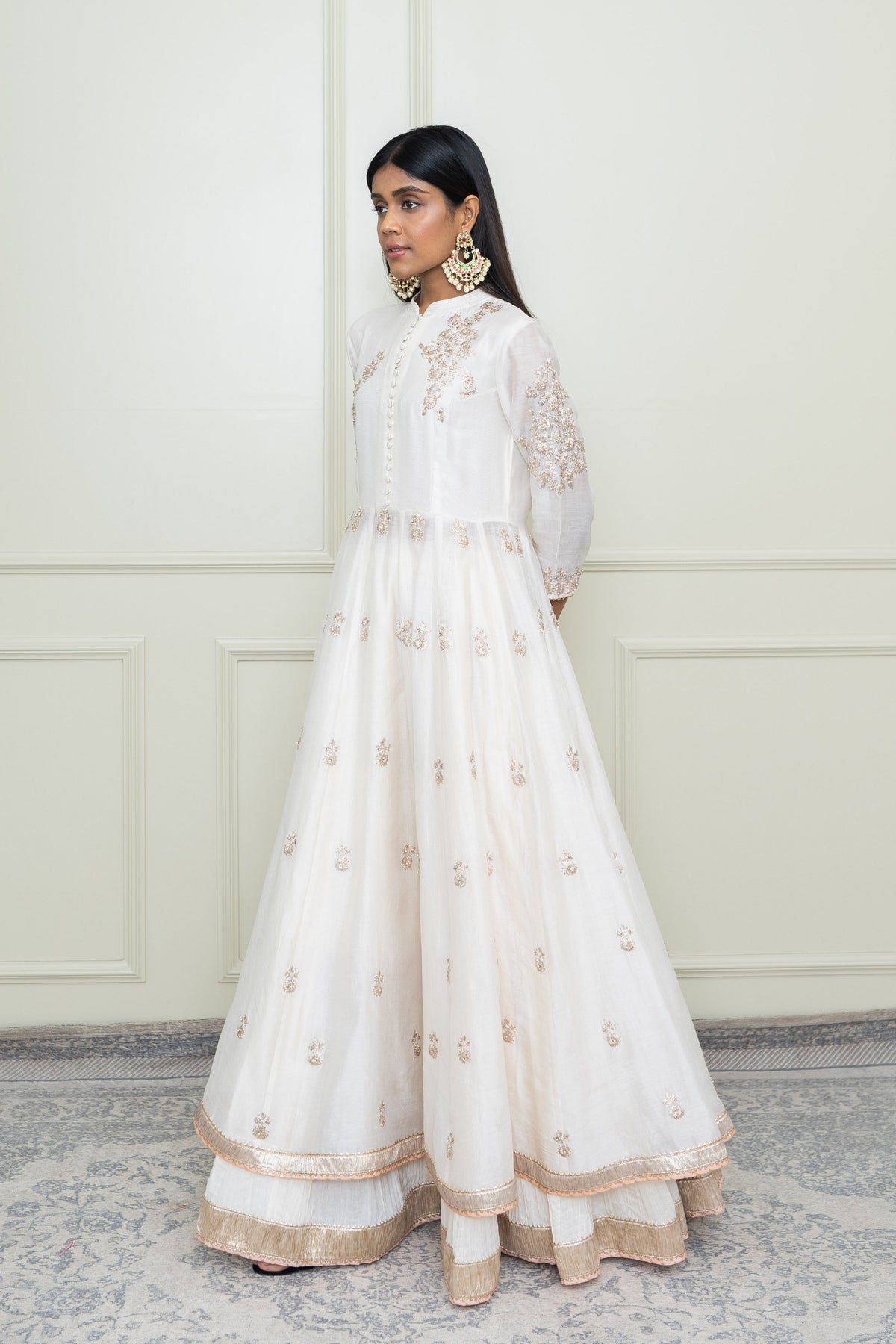 Daisy ivory- taveshi anarkali set