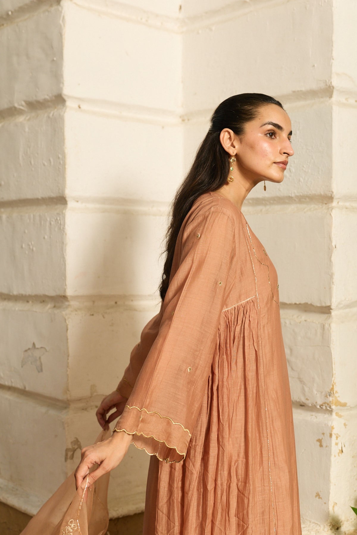 Mabel Fawn Kurta Set