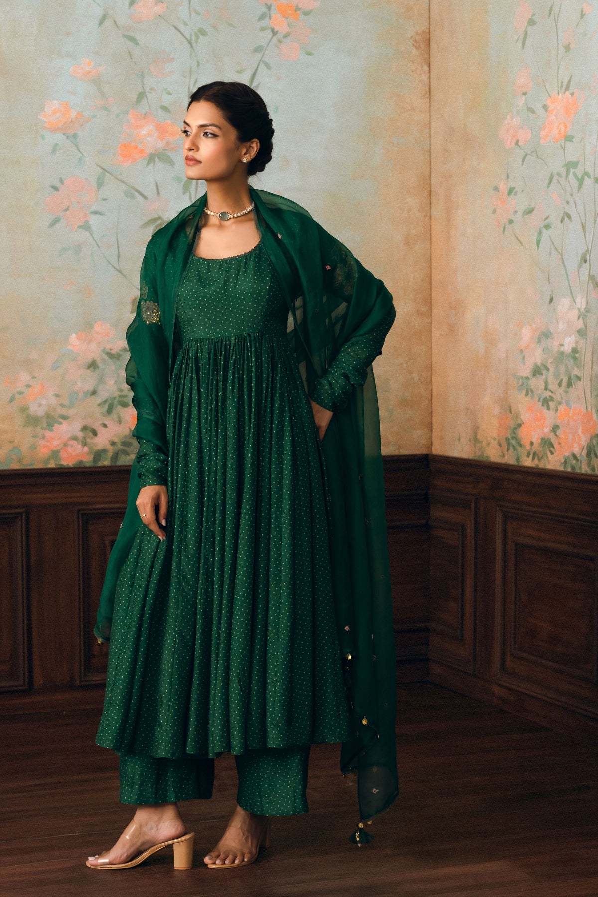 Henna Anarkali Set
