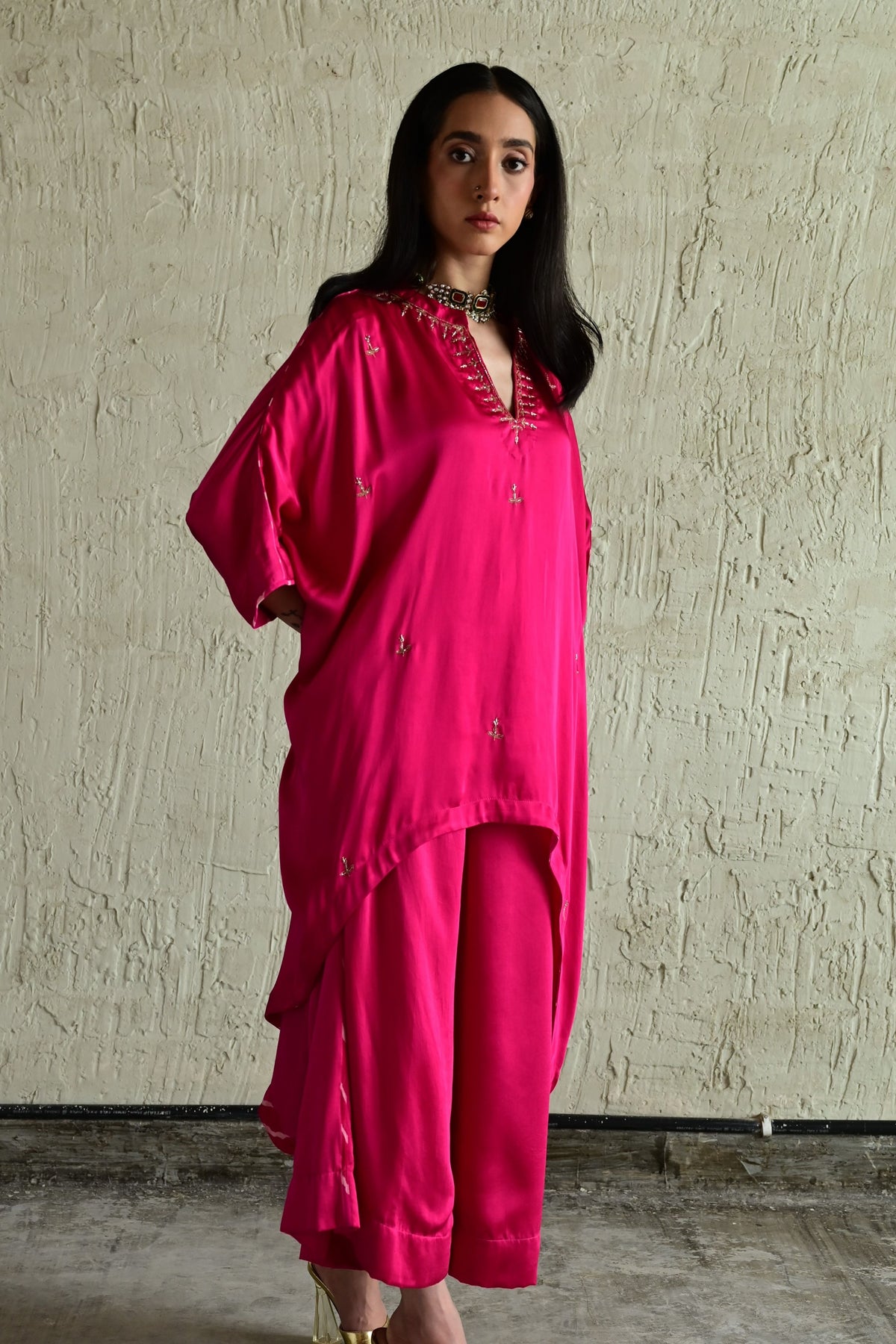 Hot Pink Shazia Pant Set