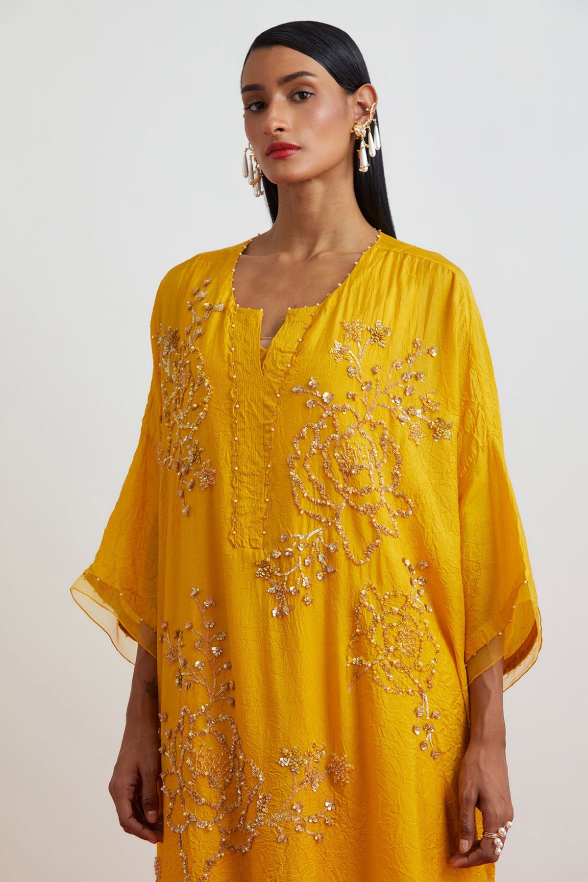 Amber Embroidered Kaftan Set