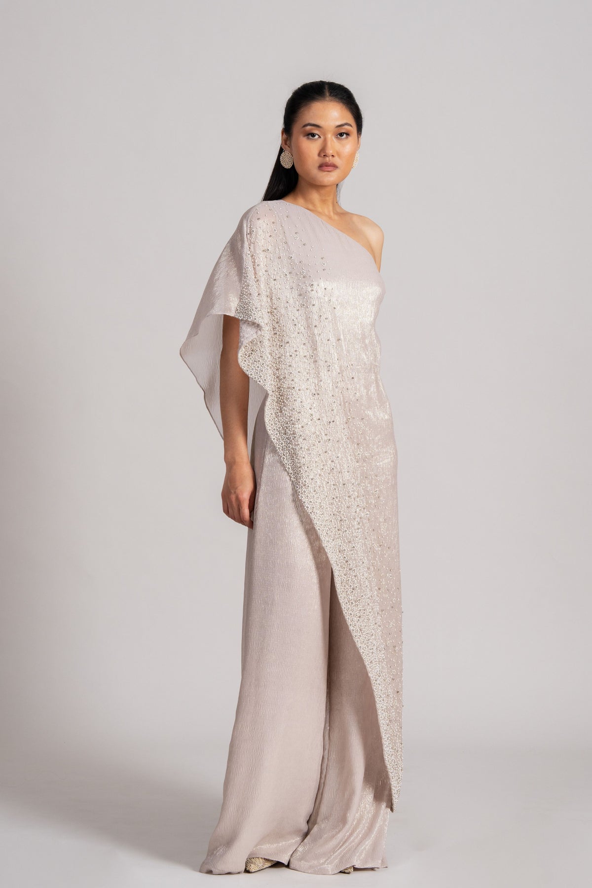 Pearl Meteor One Shoulder Jumpsuit