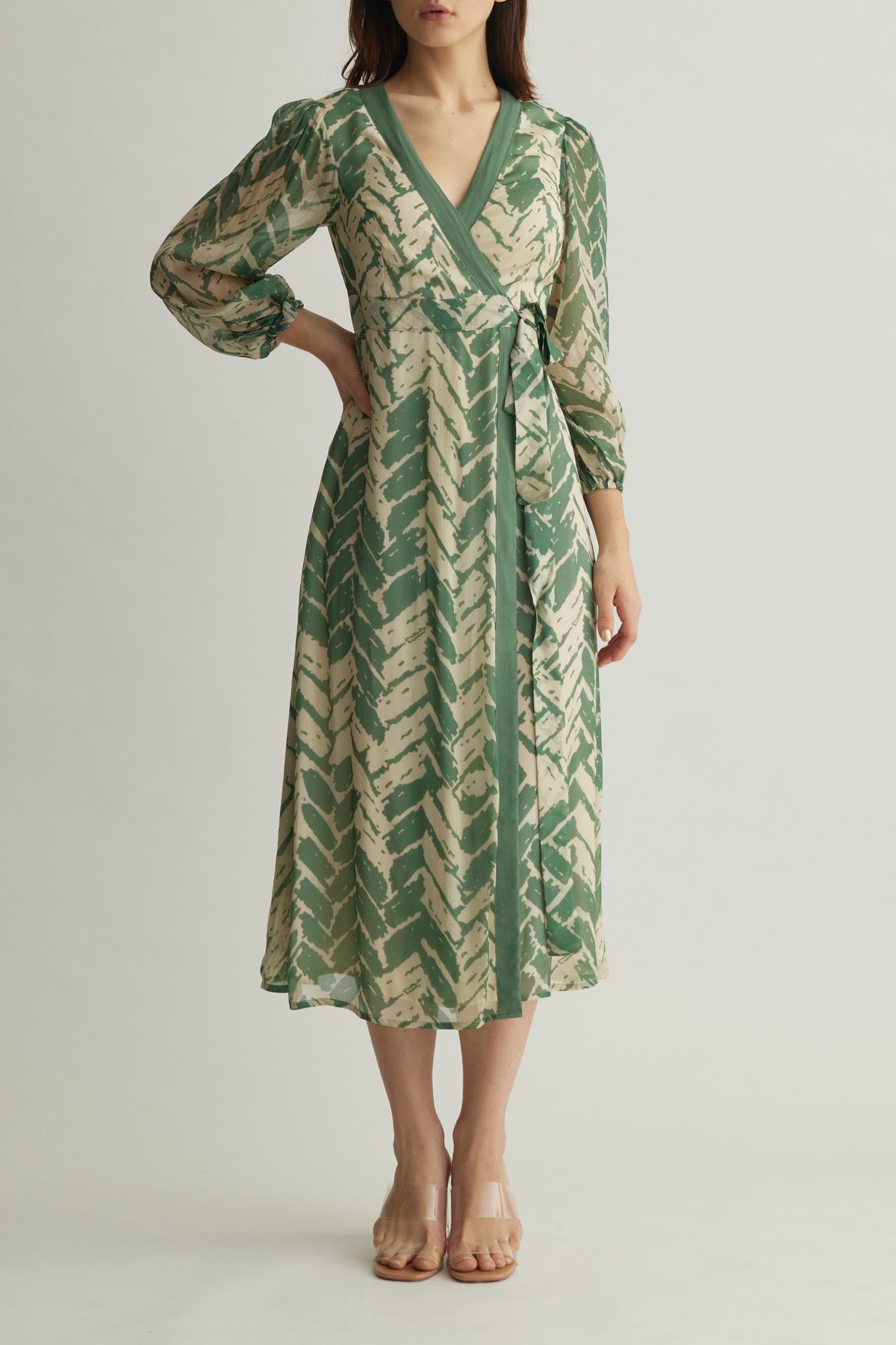 Mint Chevron Dress