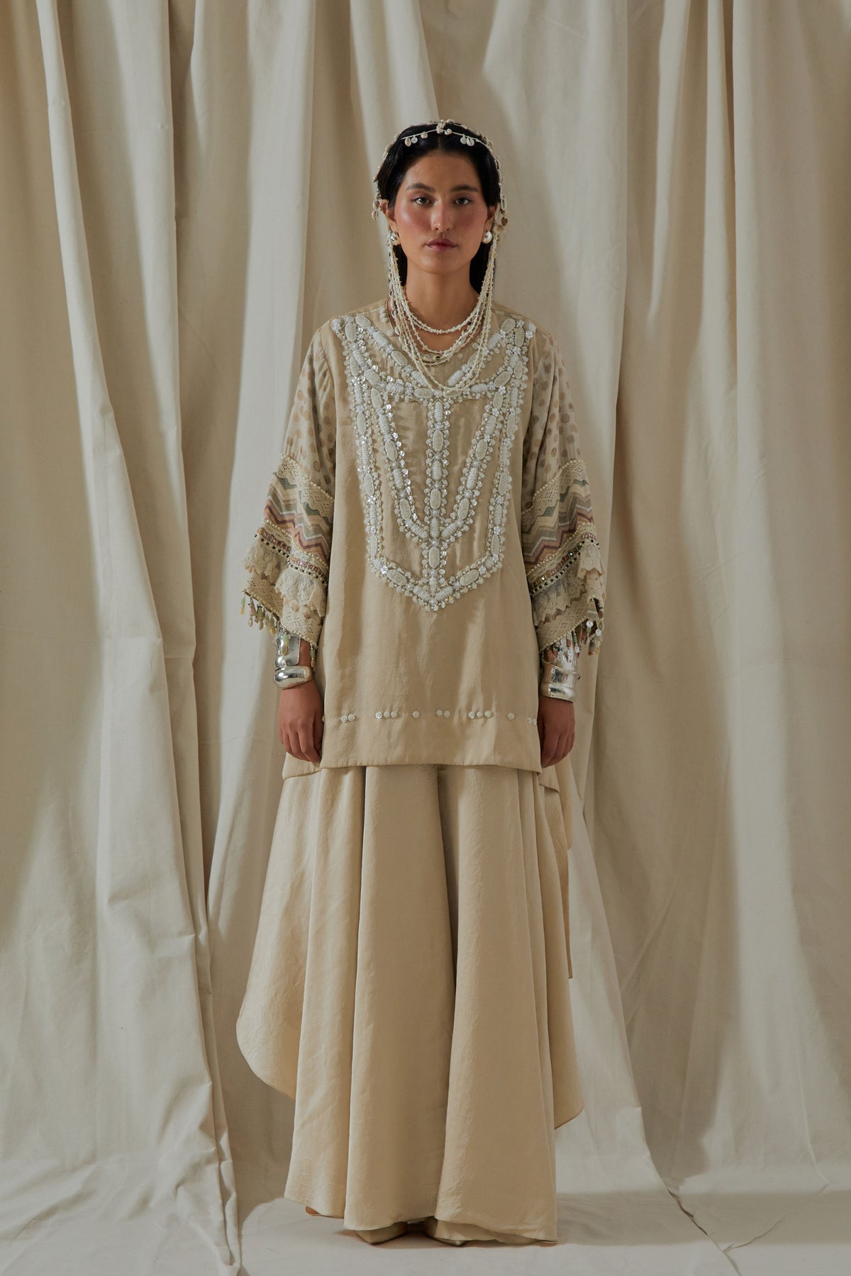 Mitra Short Kurta Skirt Set