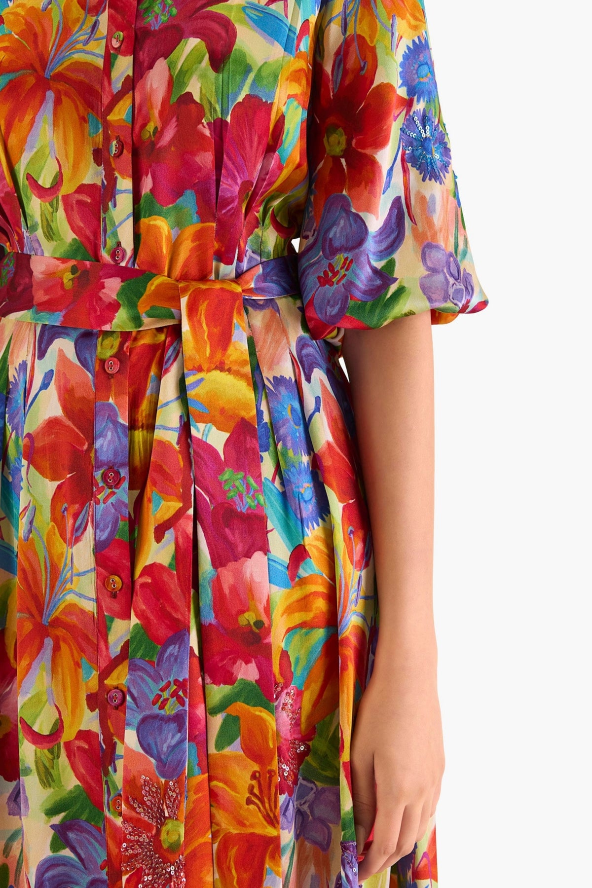 Hockney Florals Shirt Dress
