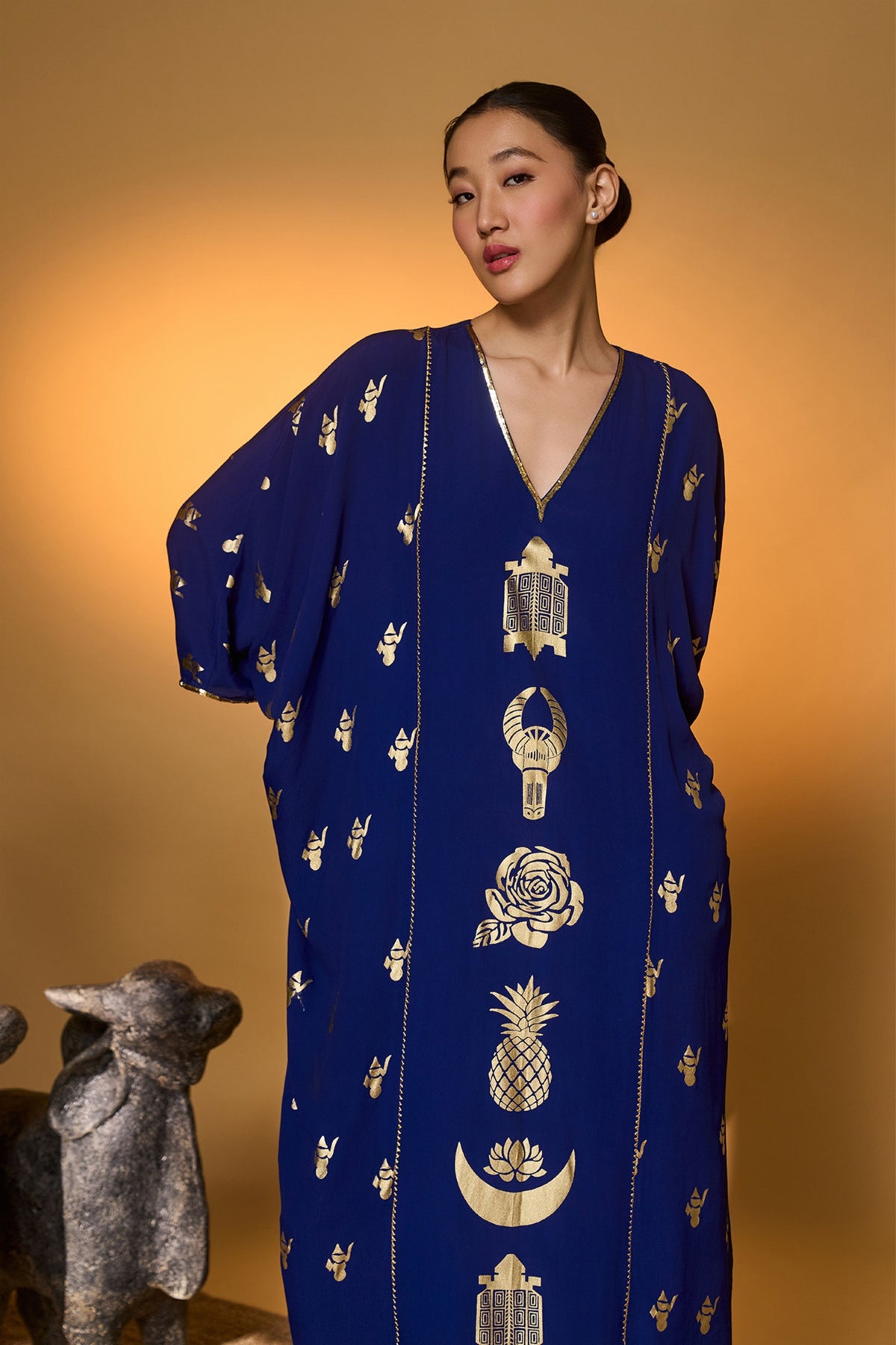 Electric Blue All Charms Kaftan