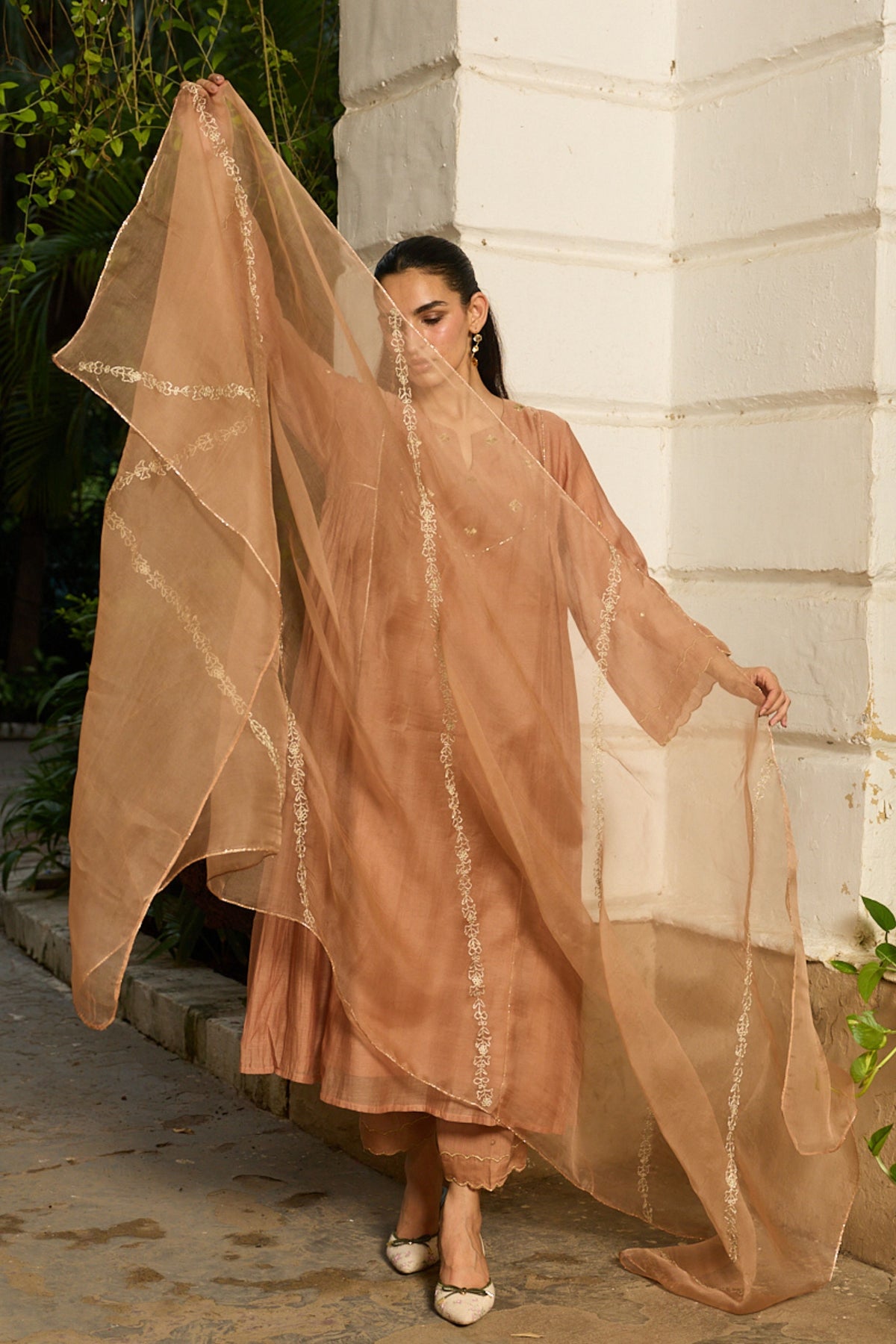 Mabel Fawn Kurta Set