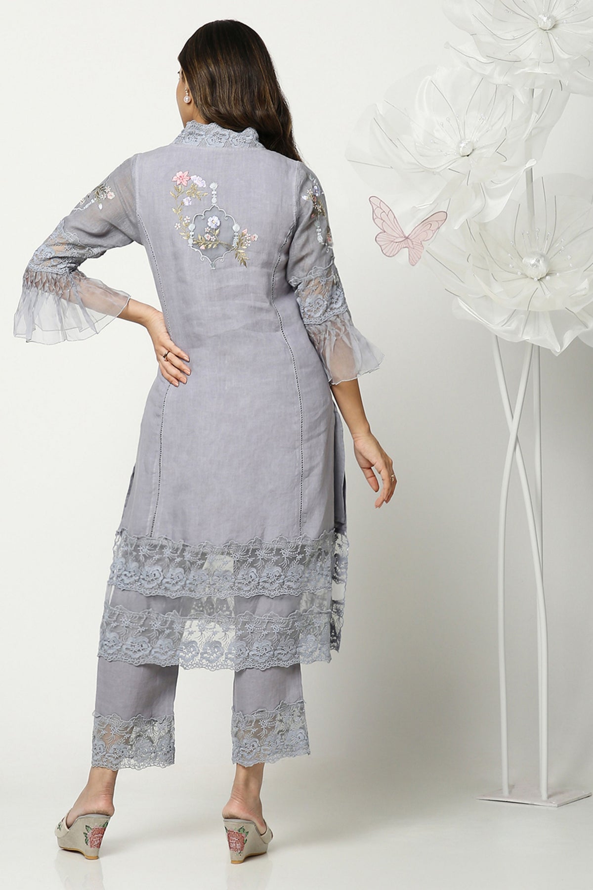 Grey Eden Kurta And Pants