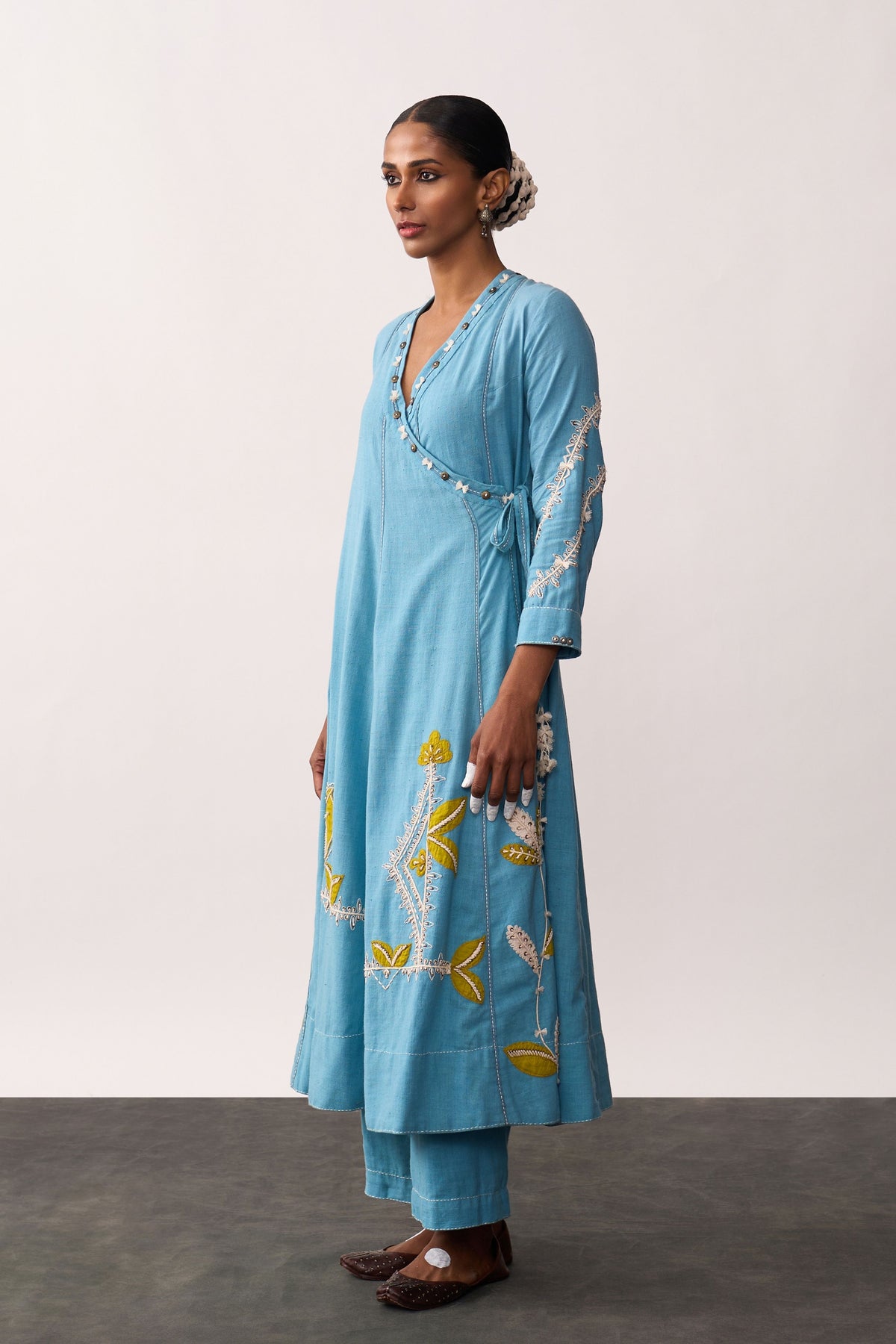 Hansa Blue Kurta With Pants