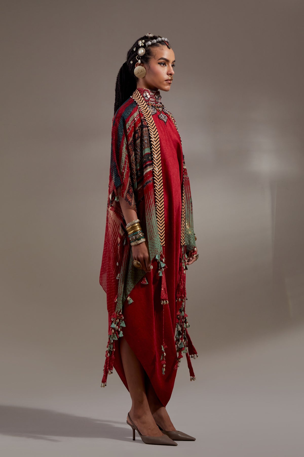 Veni Dupatta Jacket Set