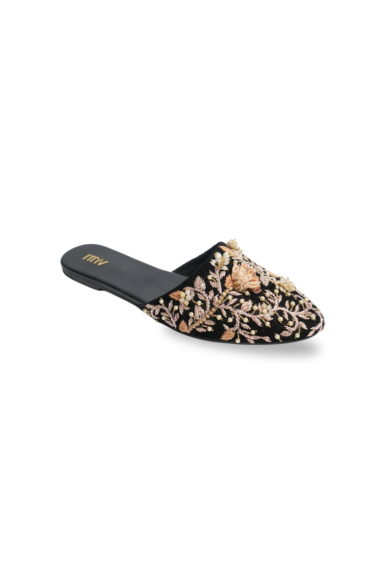 Botanical Bliss Black Mule