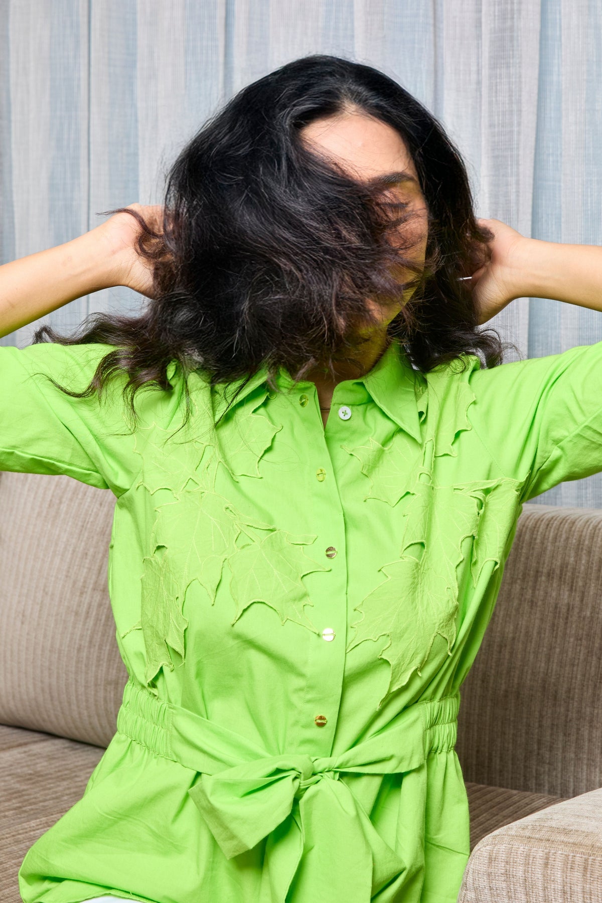 Maple Gather Lime Green Shirt