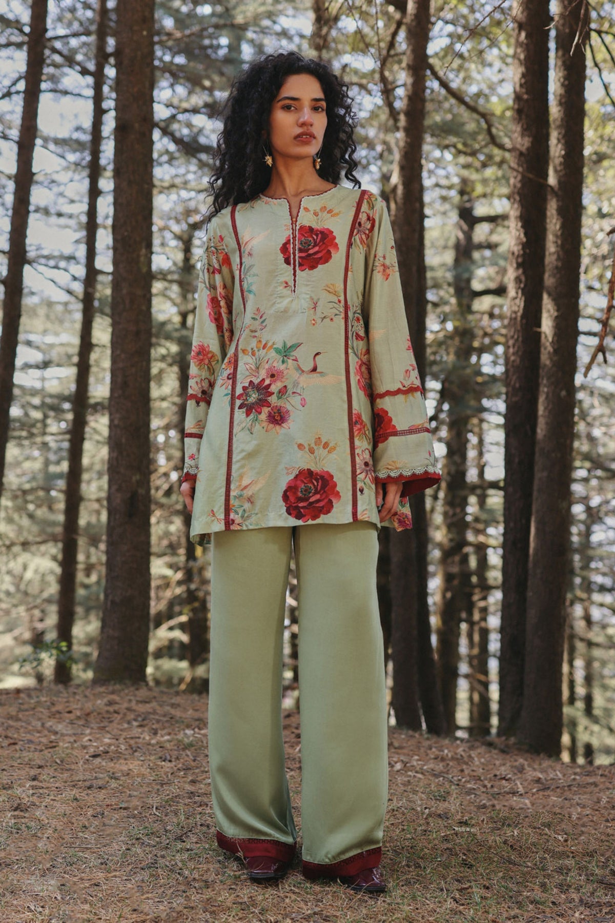 Mint Murmur Kurta Set