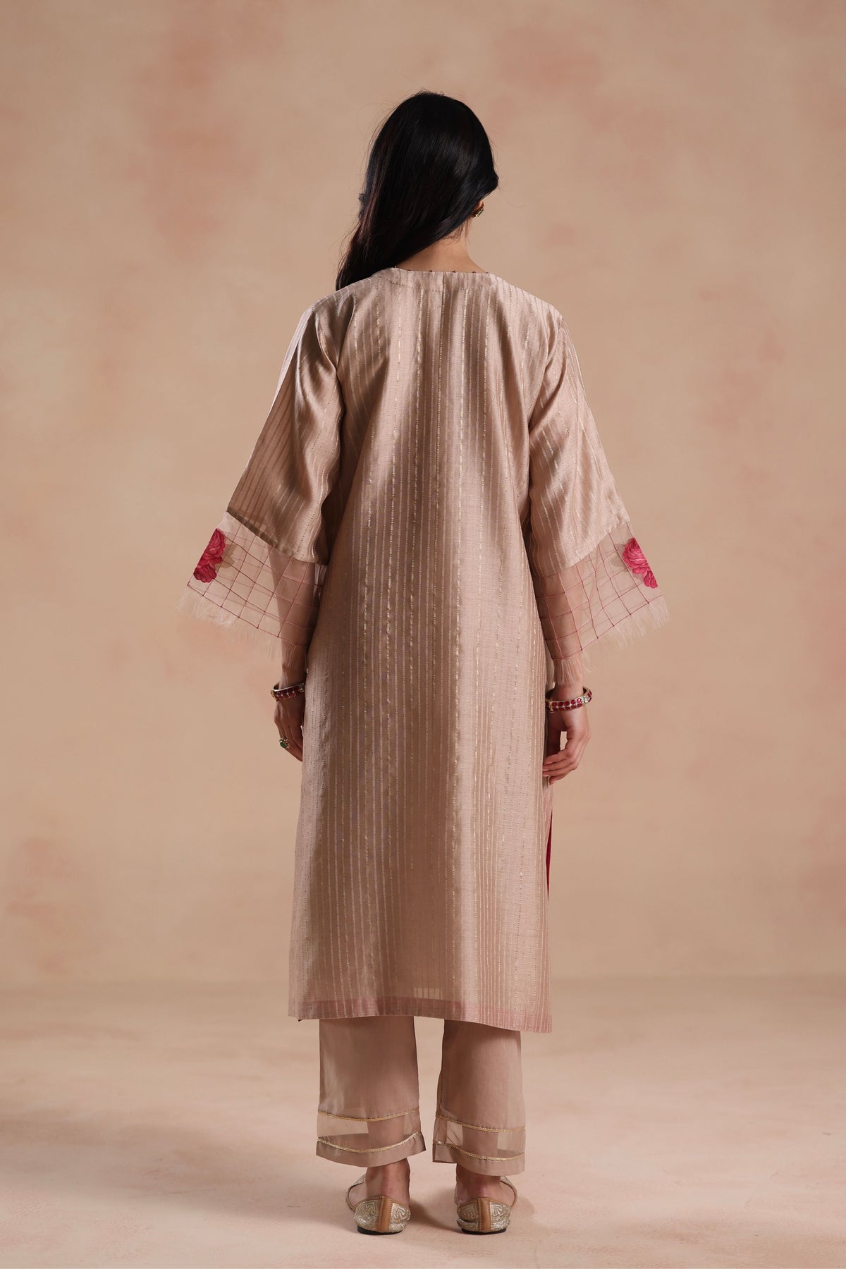 Sidra Beige Kurta Set