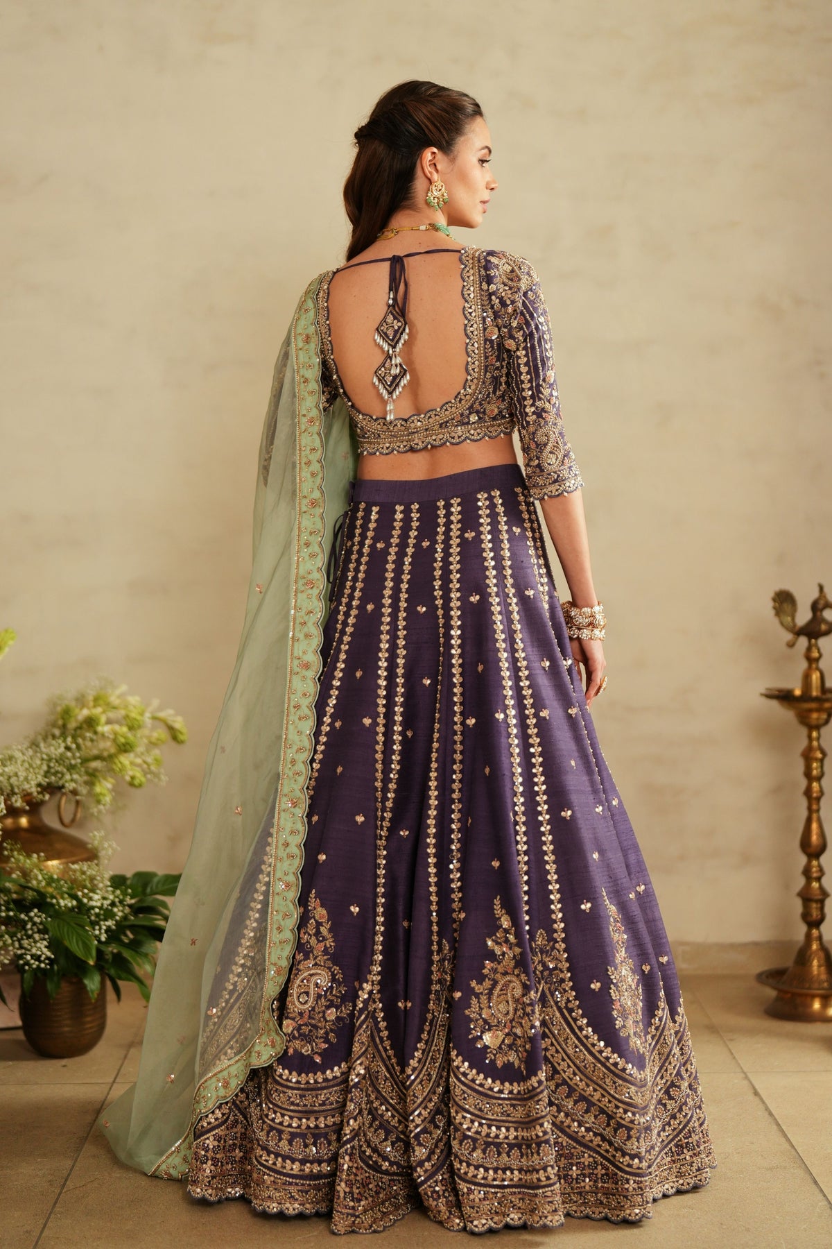 Rituals Heavy Purple Lehenga Set