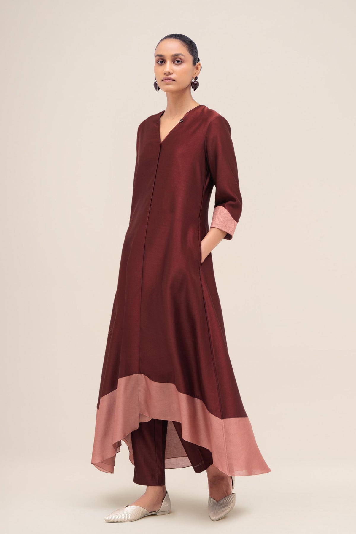 Sama Brick Kurta Set