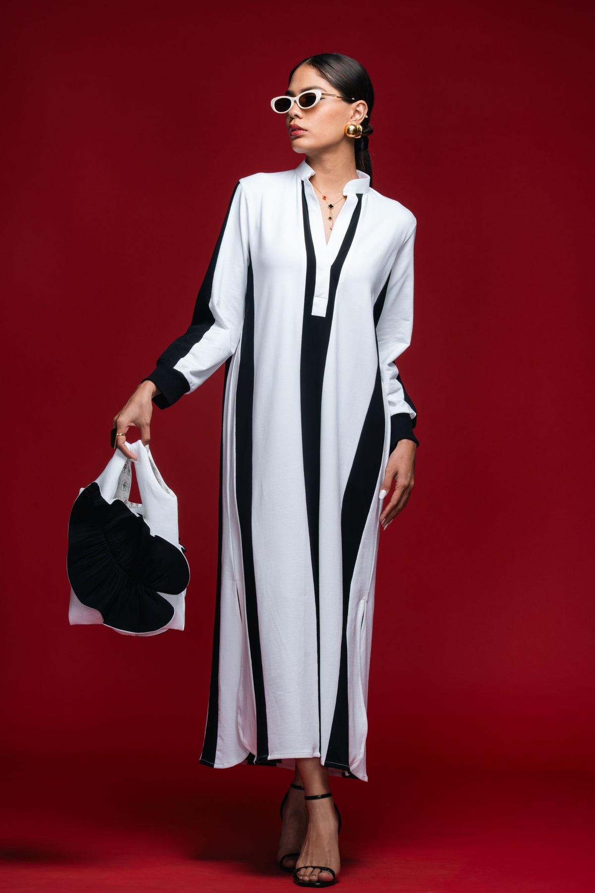 Quiet Intervals Monochrome Dress