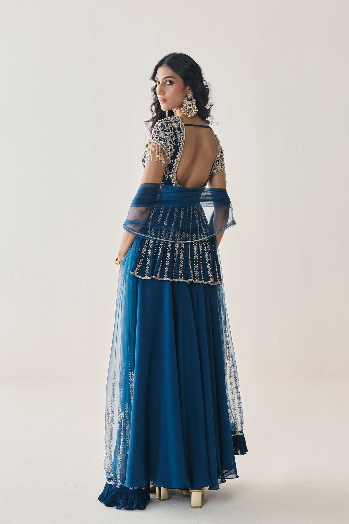 Rosalind Peplum Sharara Set