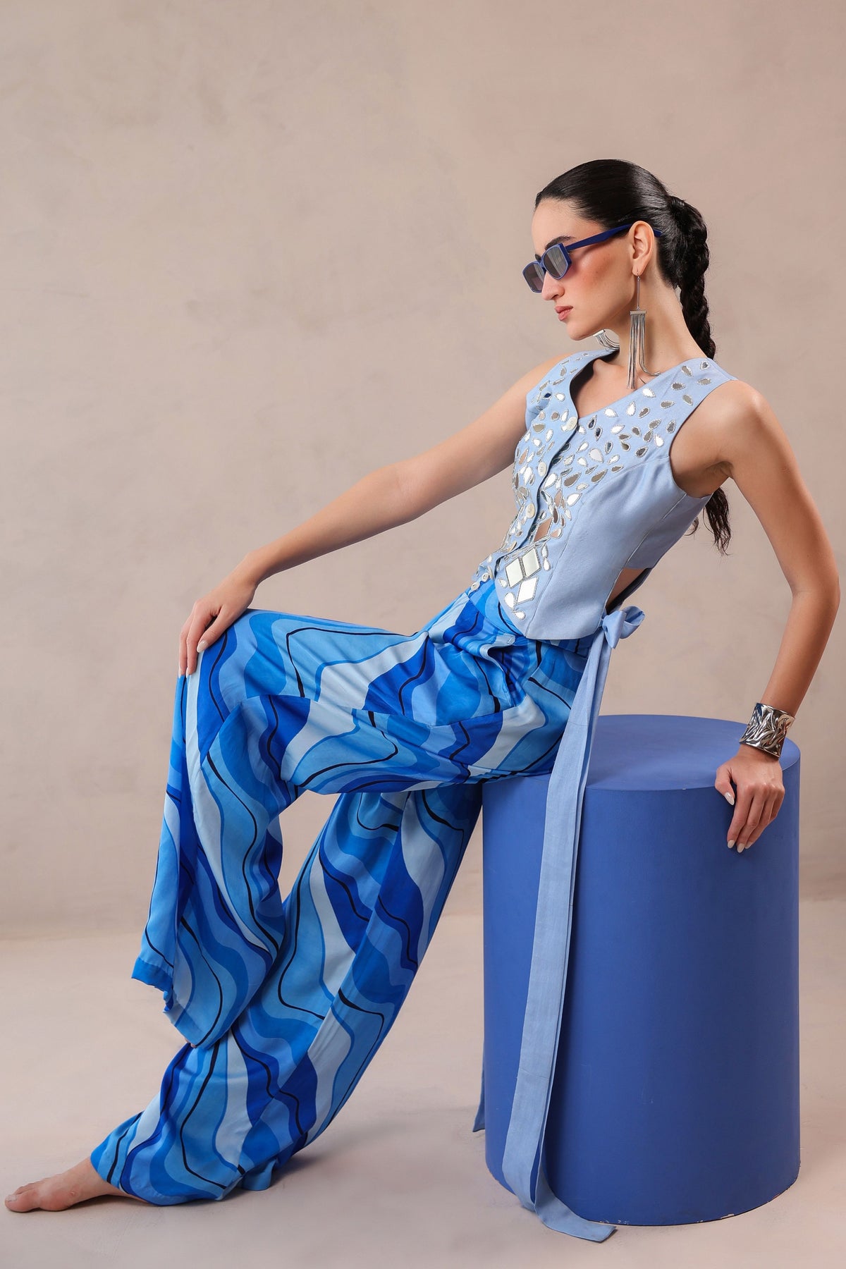Swagger Blue Sheesha Koti Set