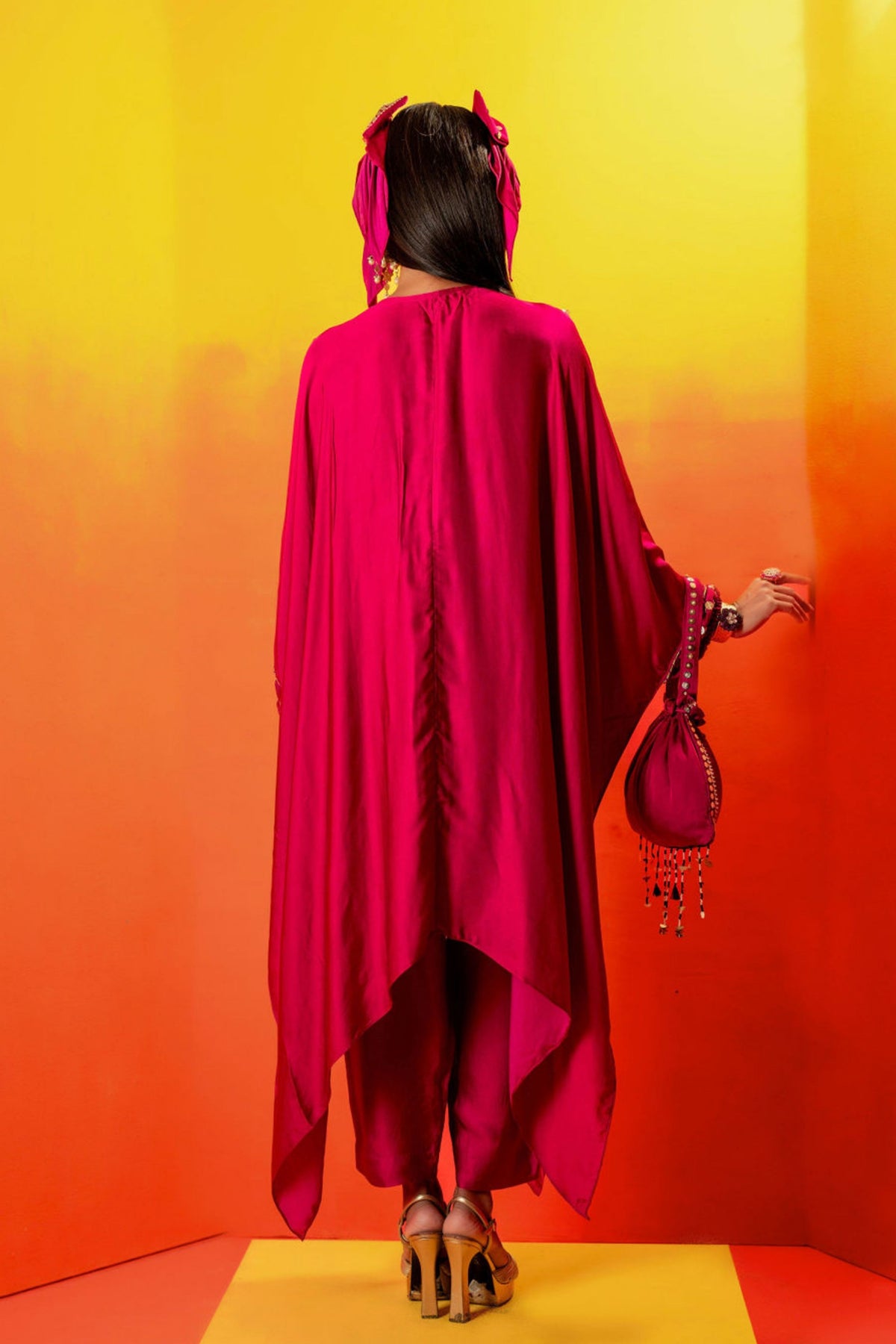 Tara Pink Festive Kaftan