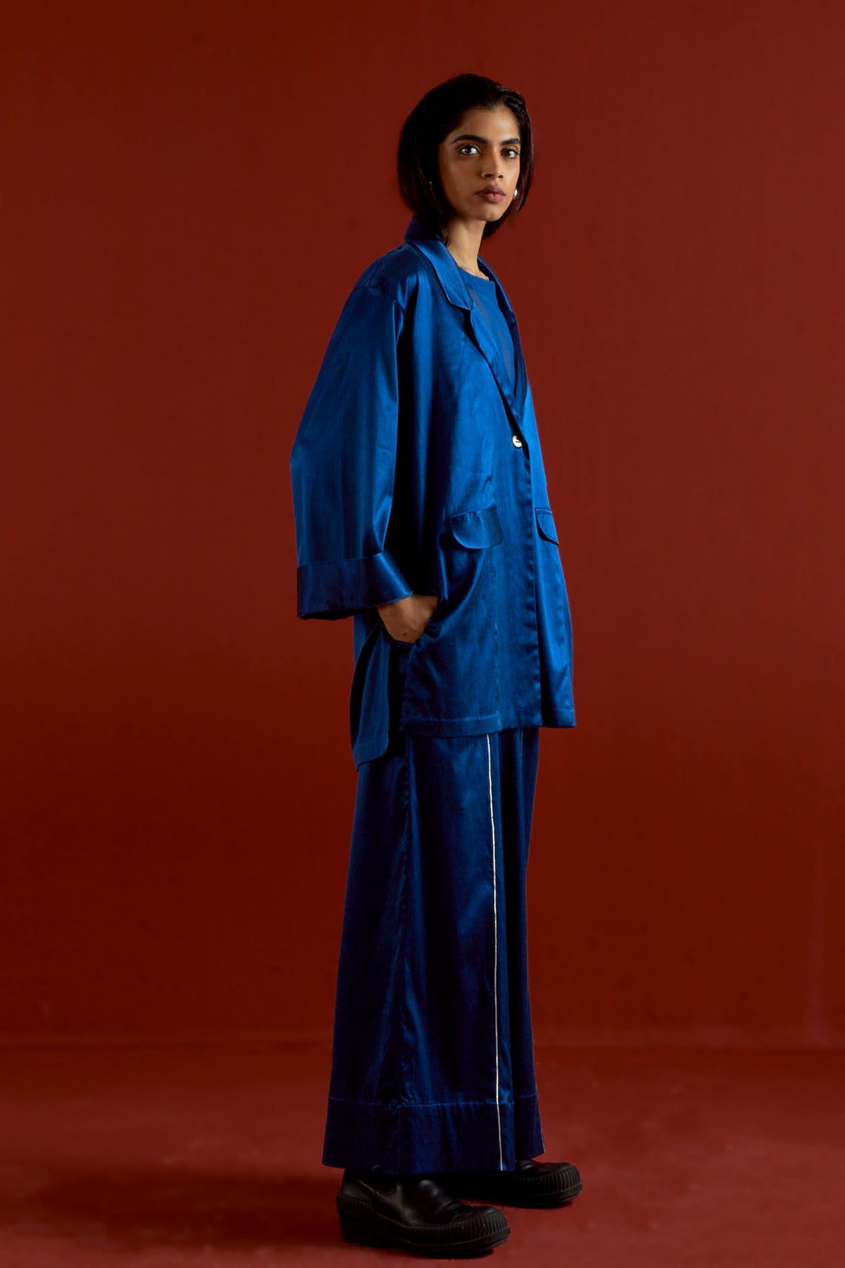 Wide Sleeve Jacket Set