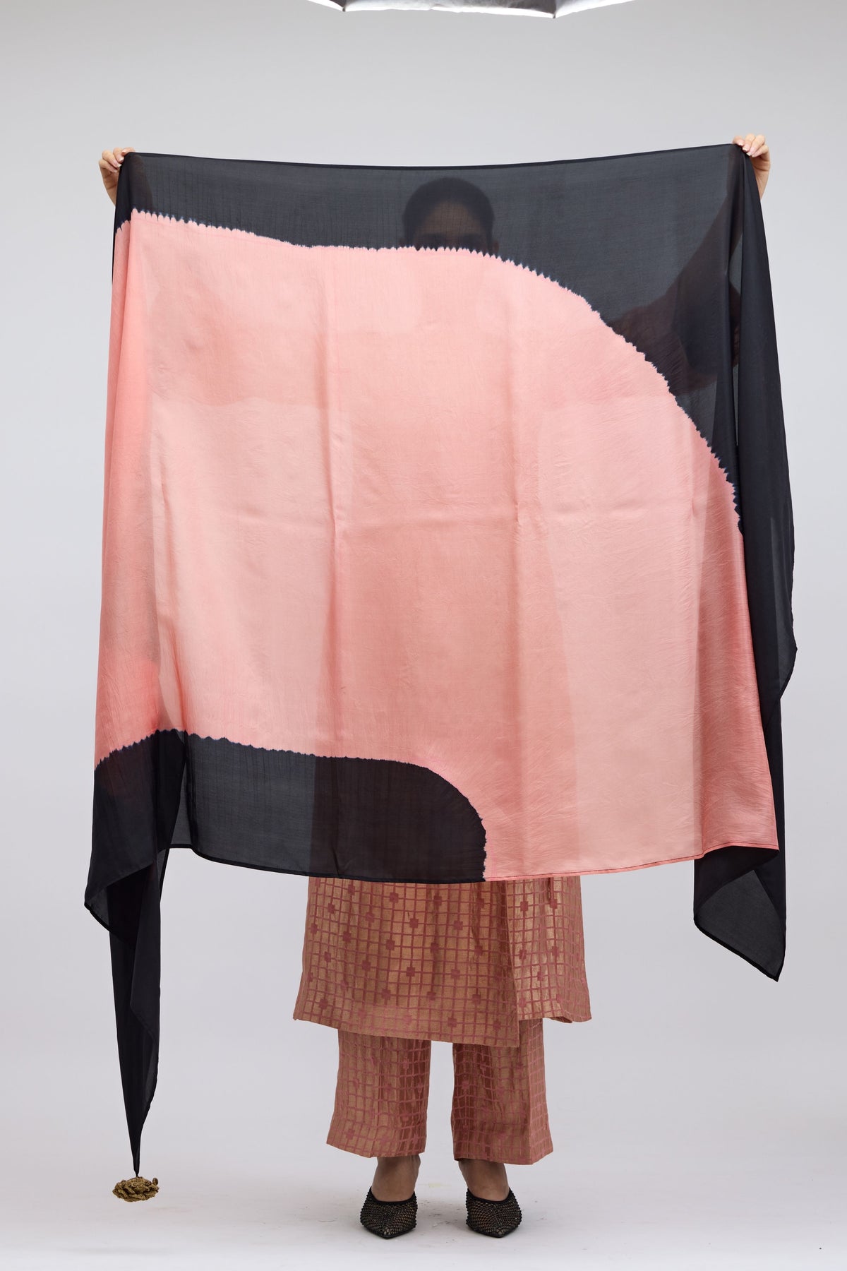 Blush Field Hand Dyed Silk Dupatta