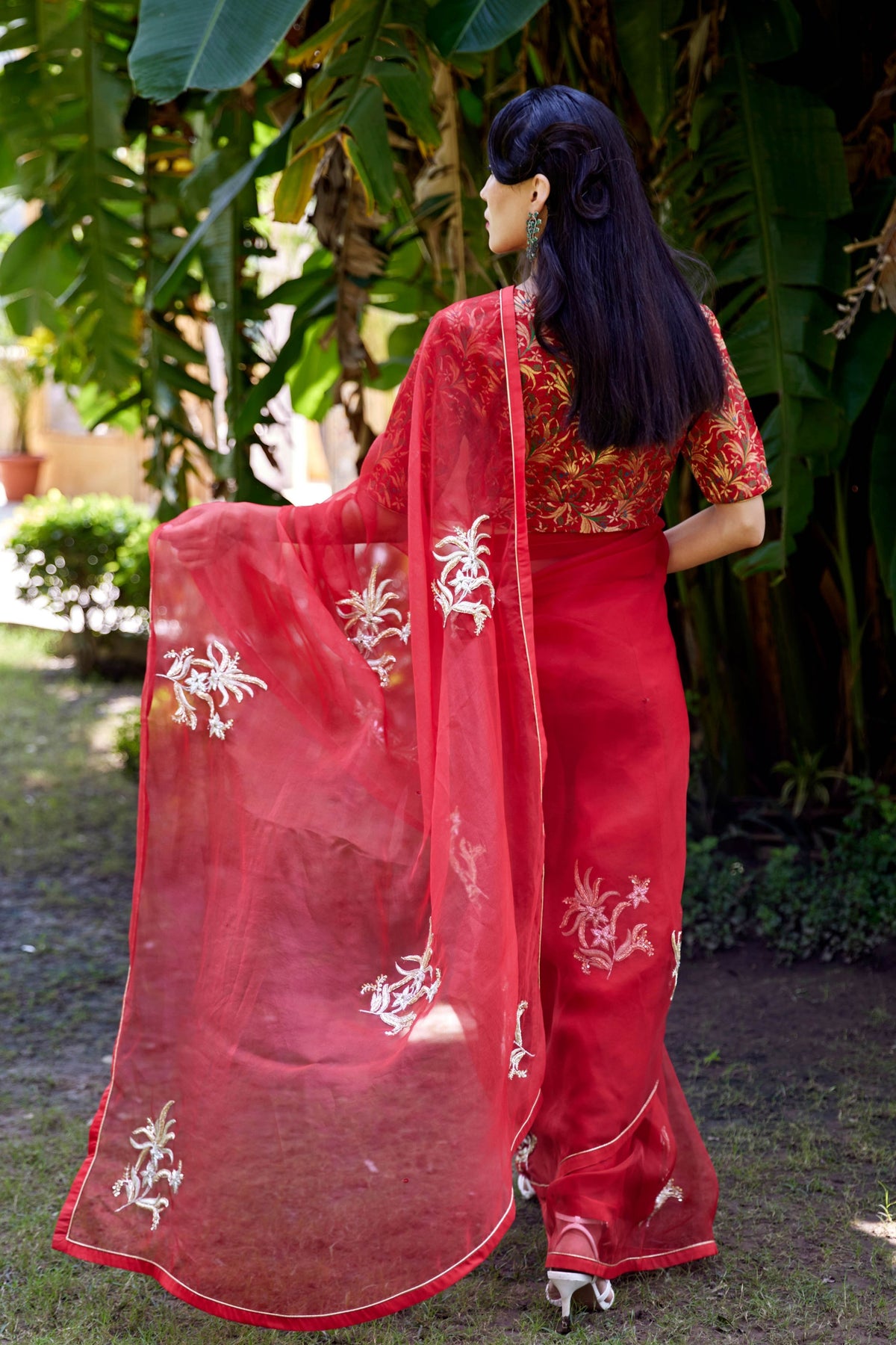 Akshara Red Saree