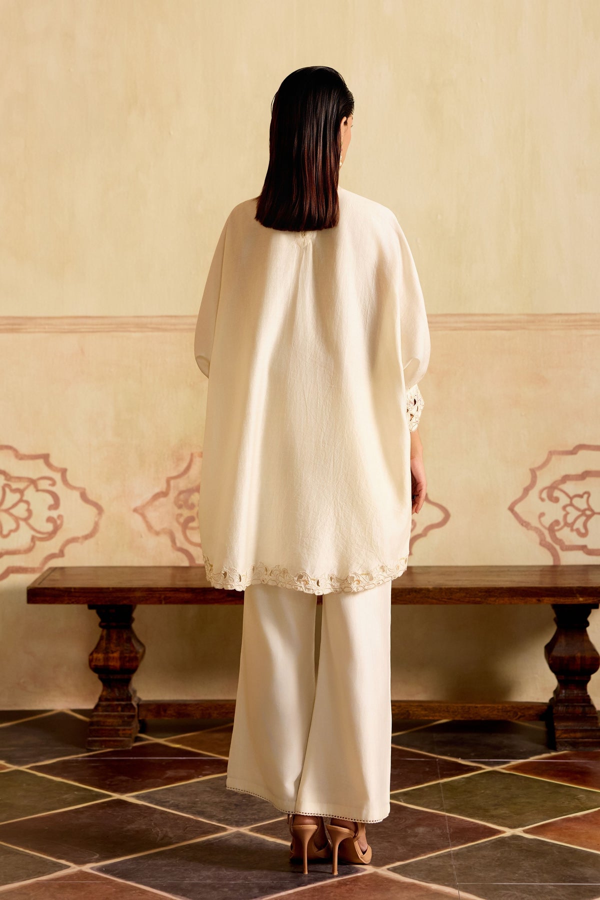 Ivory Kimono Co-ord Set
