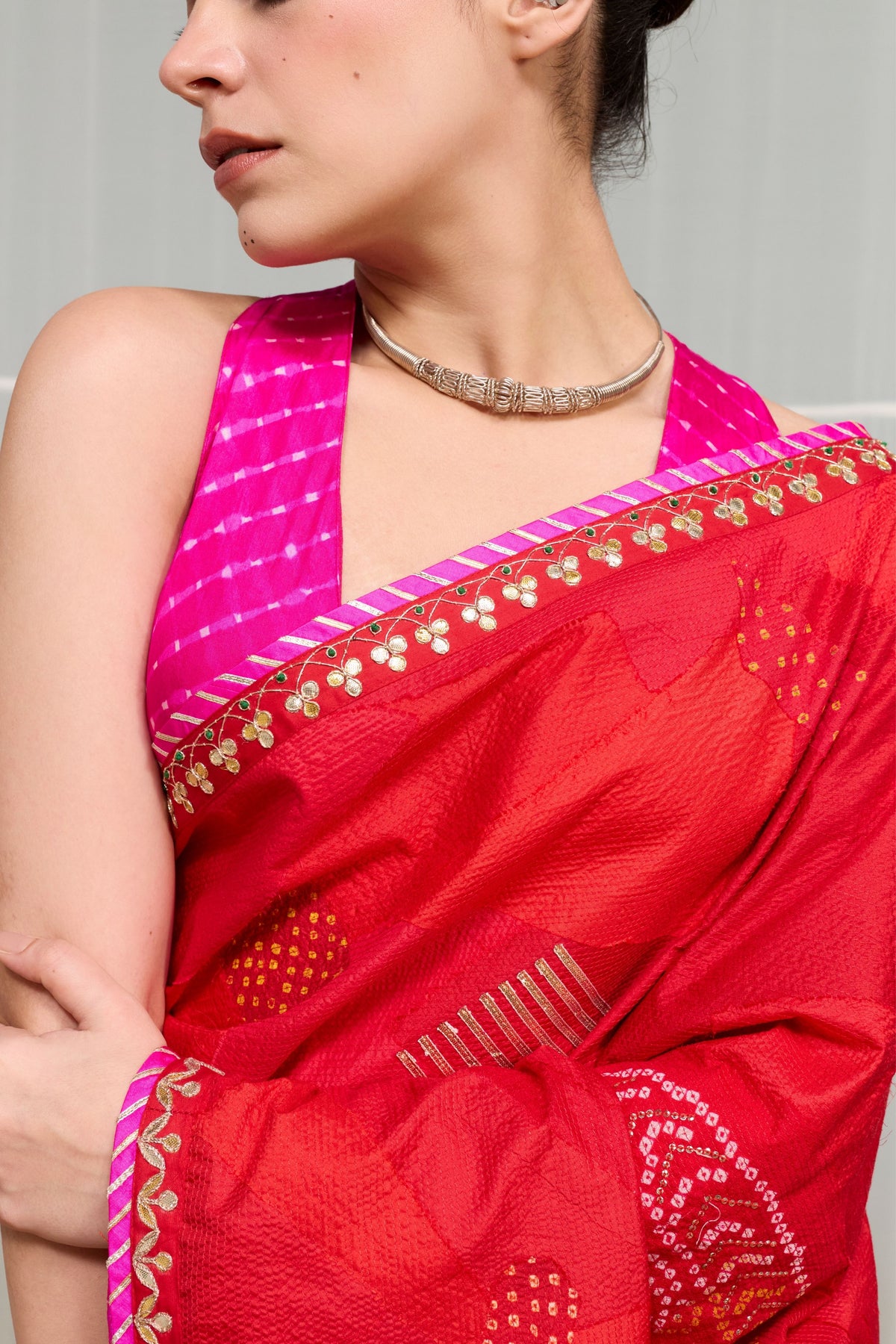 Bandhani Boond Saree
