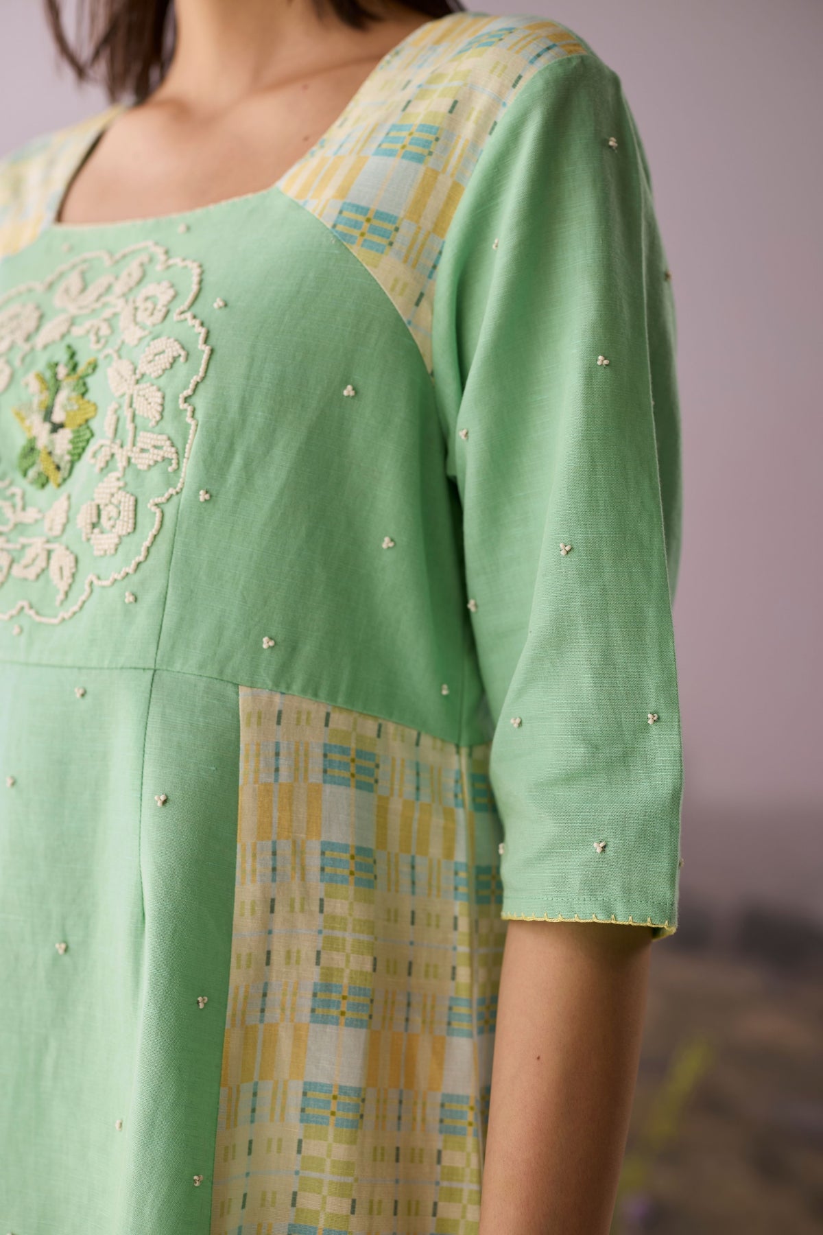 Seaglass Panelled Dress