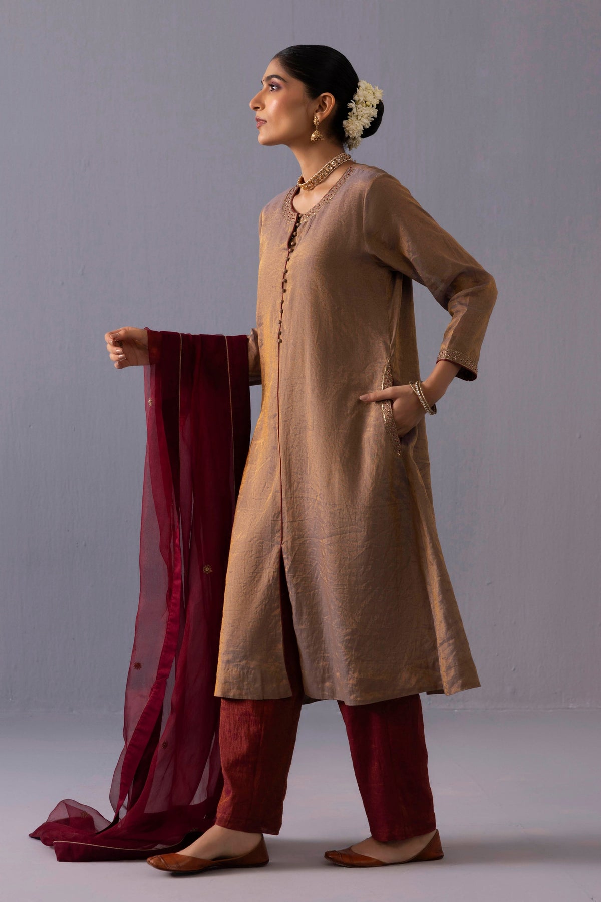 Rashmi Grey Kurta Set