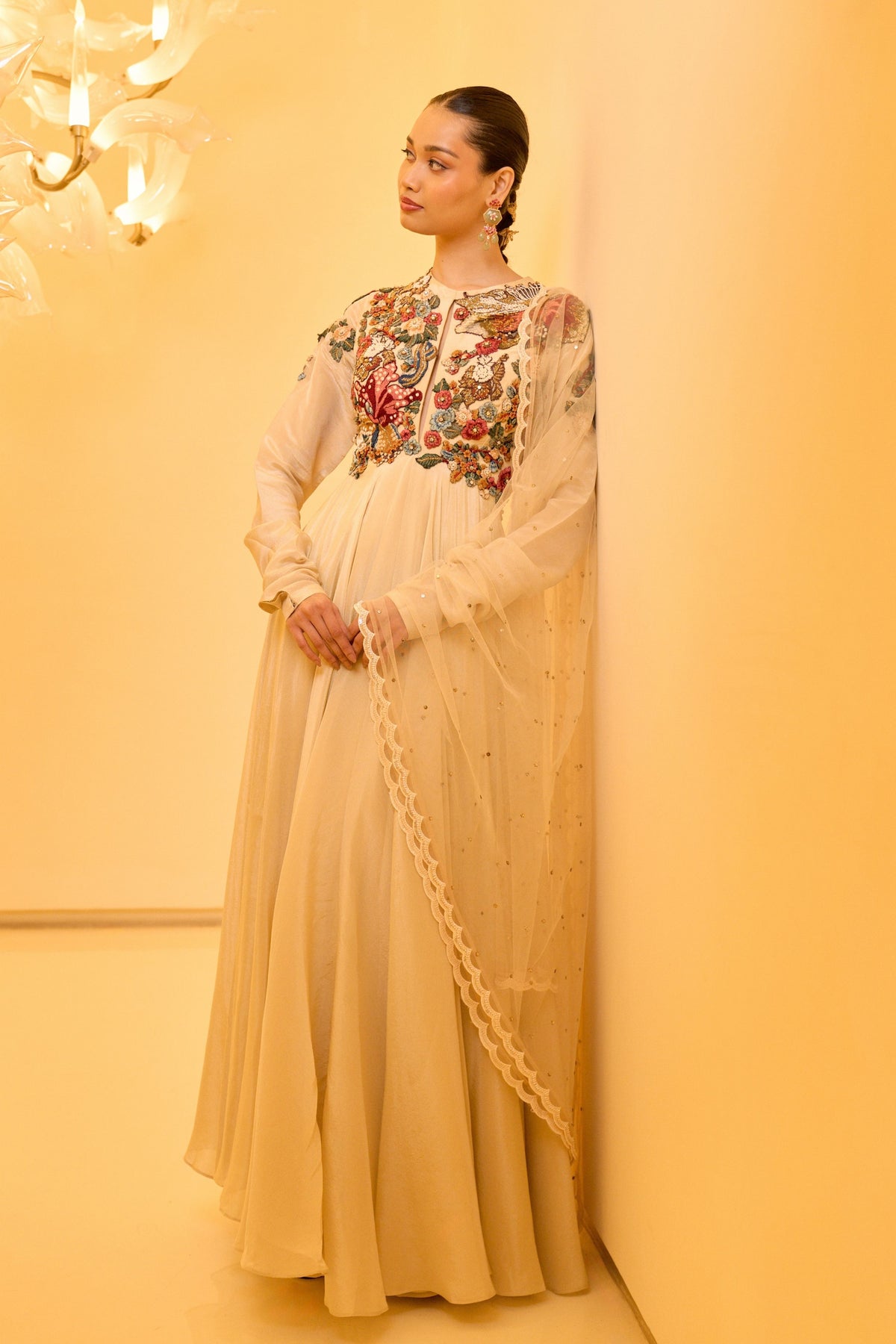 Floral Anarkali Set