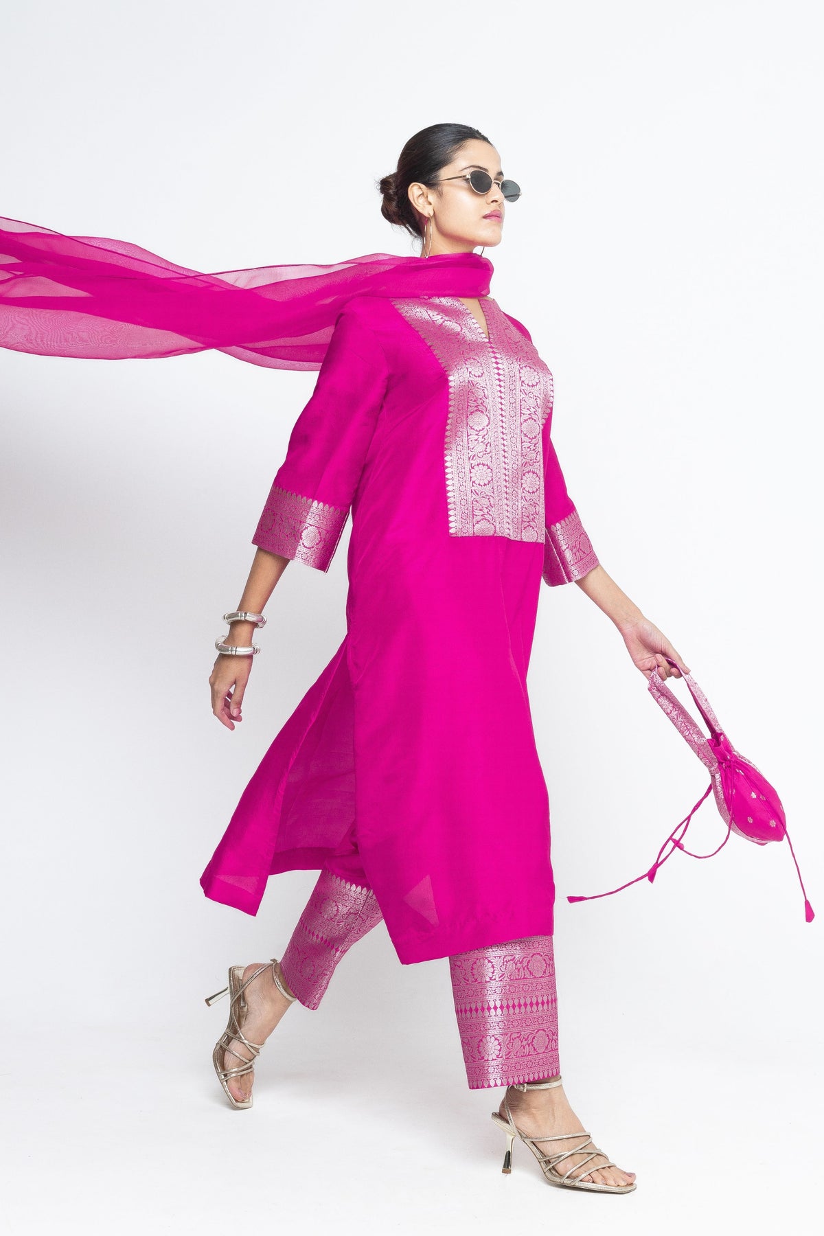 Seher Pink Kurta  Set