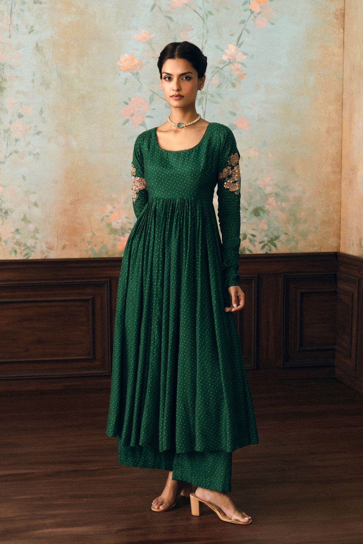 Henna Anarkali Set