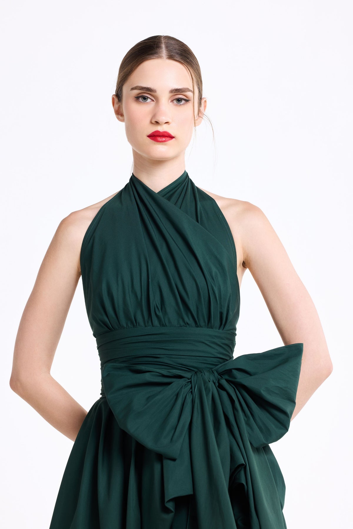 Halter Neck Midi Dress