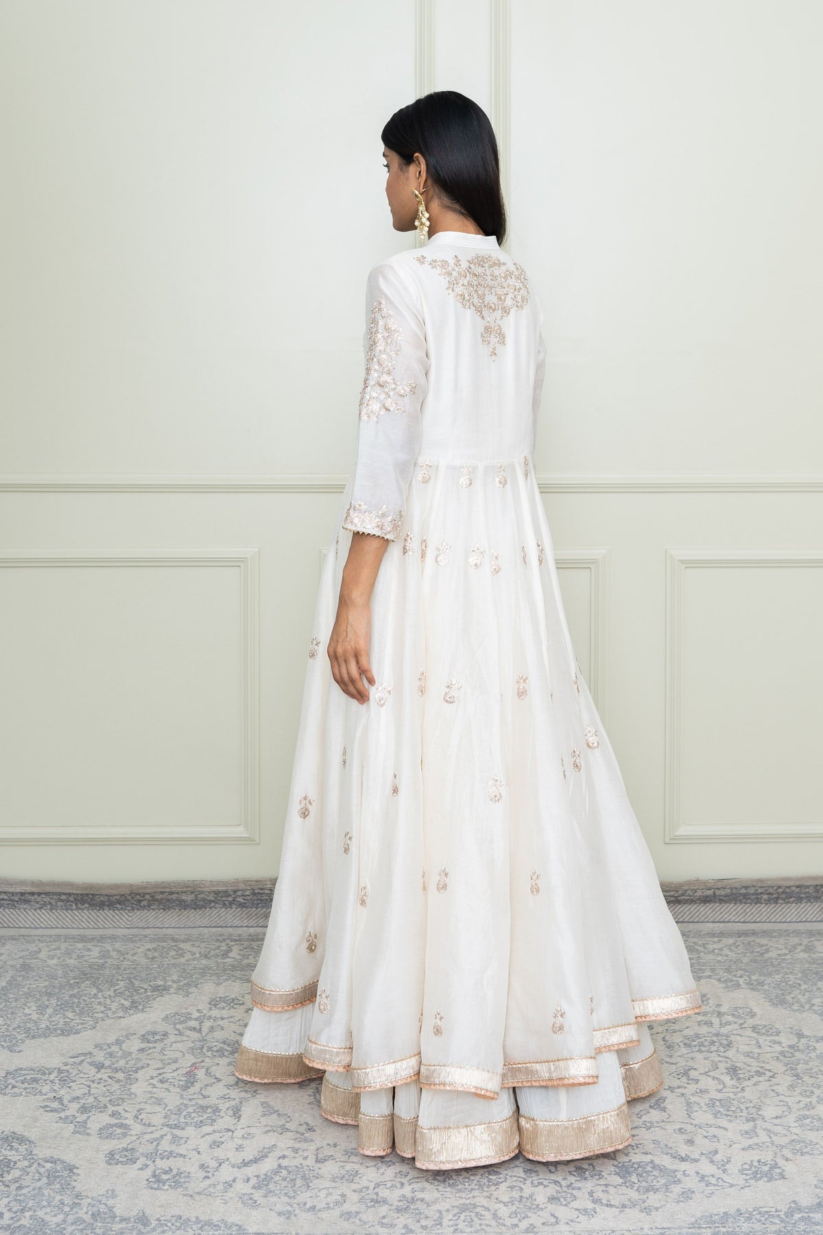 Daisy ivory- taveshi anarkali set