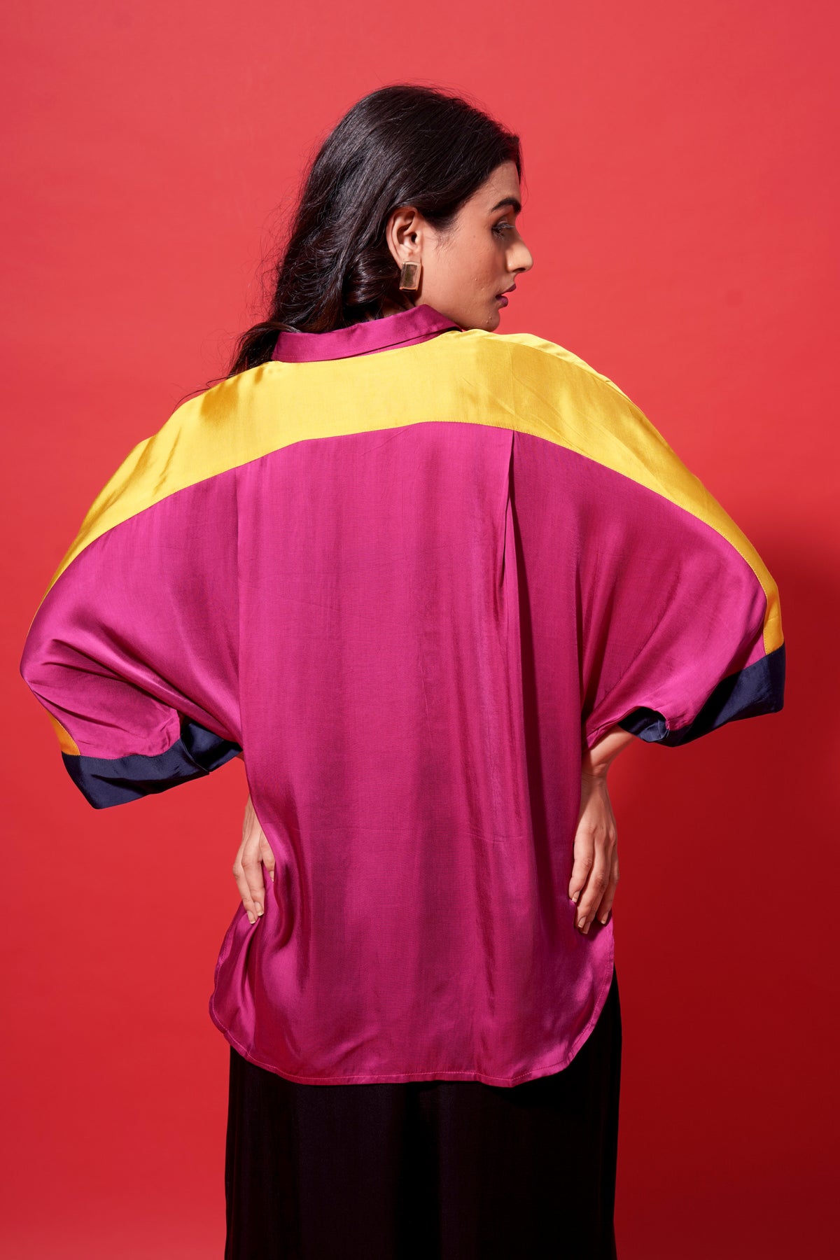DarkPink and Yellow Dazzle Shirt
