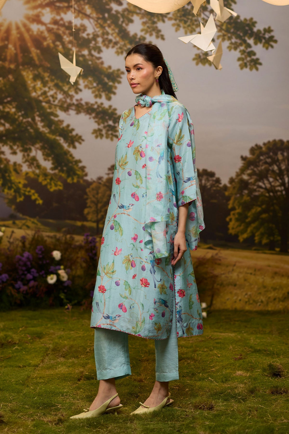 Fig n Fable Blue Kurta Set