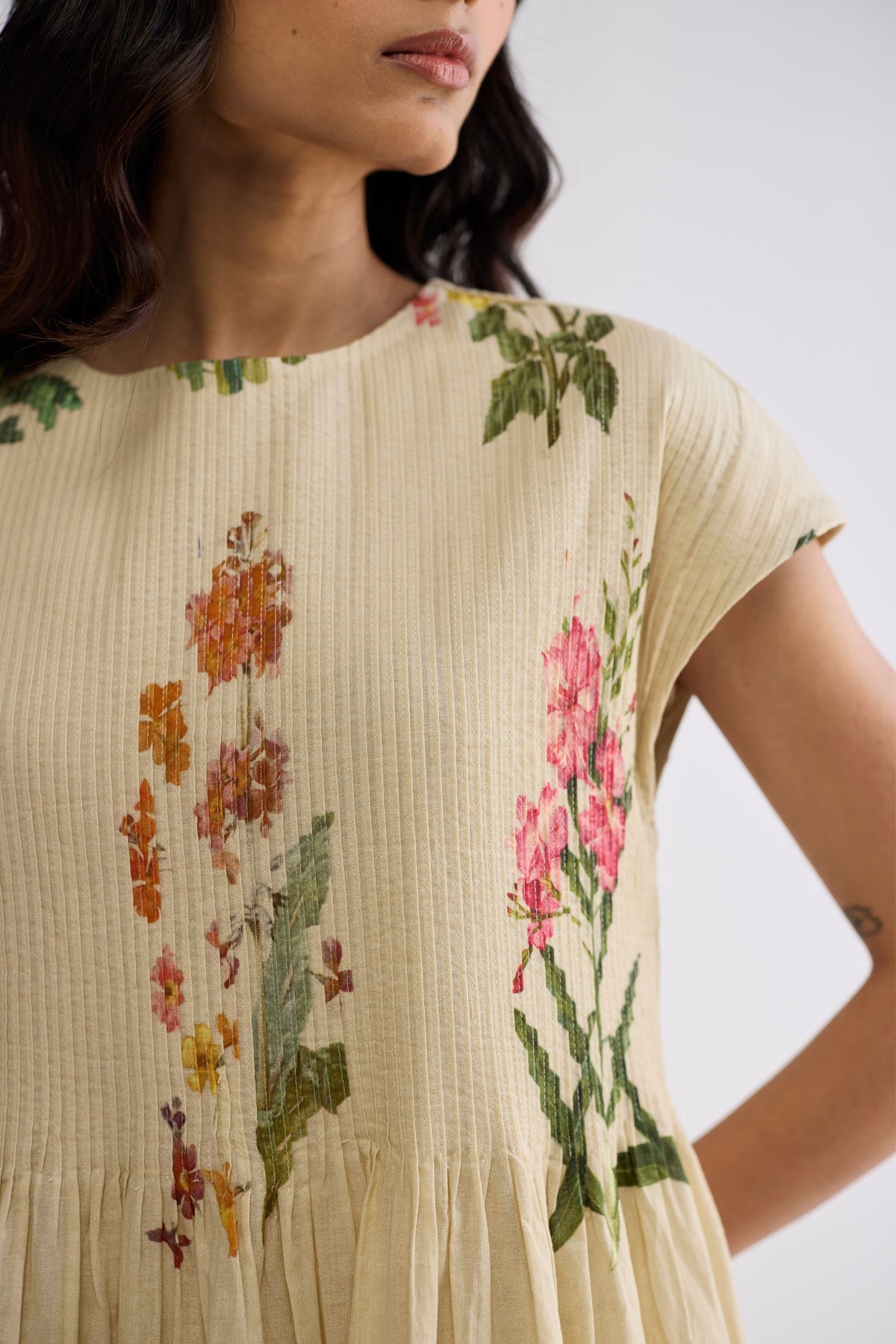 Primavera Pintucks Dress