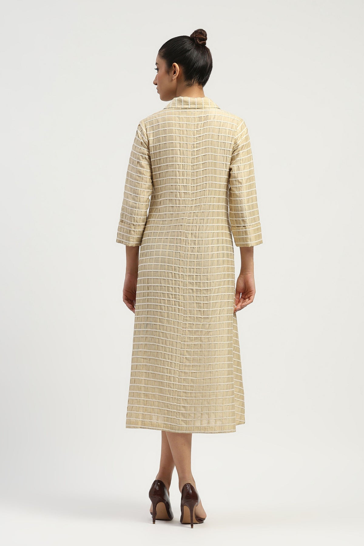 Pleat & Tape Dress
