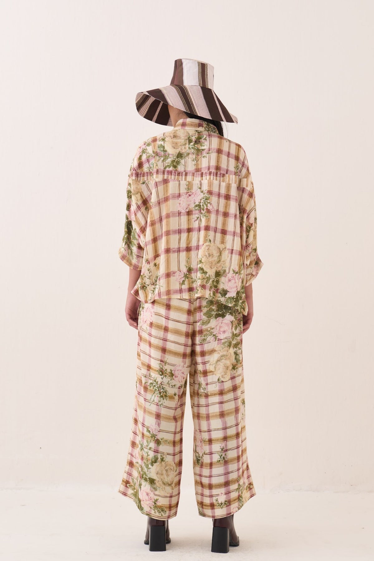Jaali Rose Pintuck Shirt