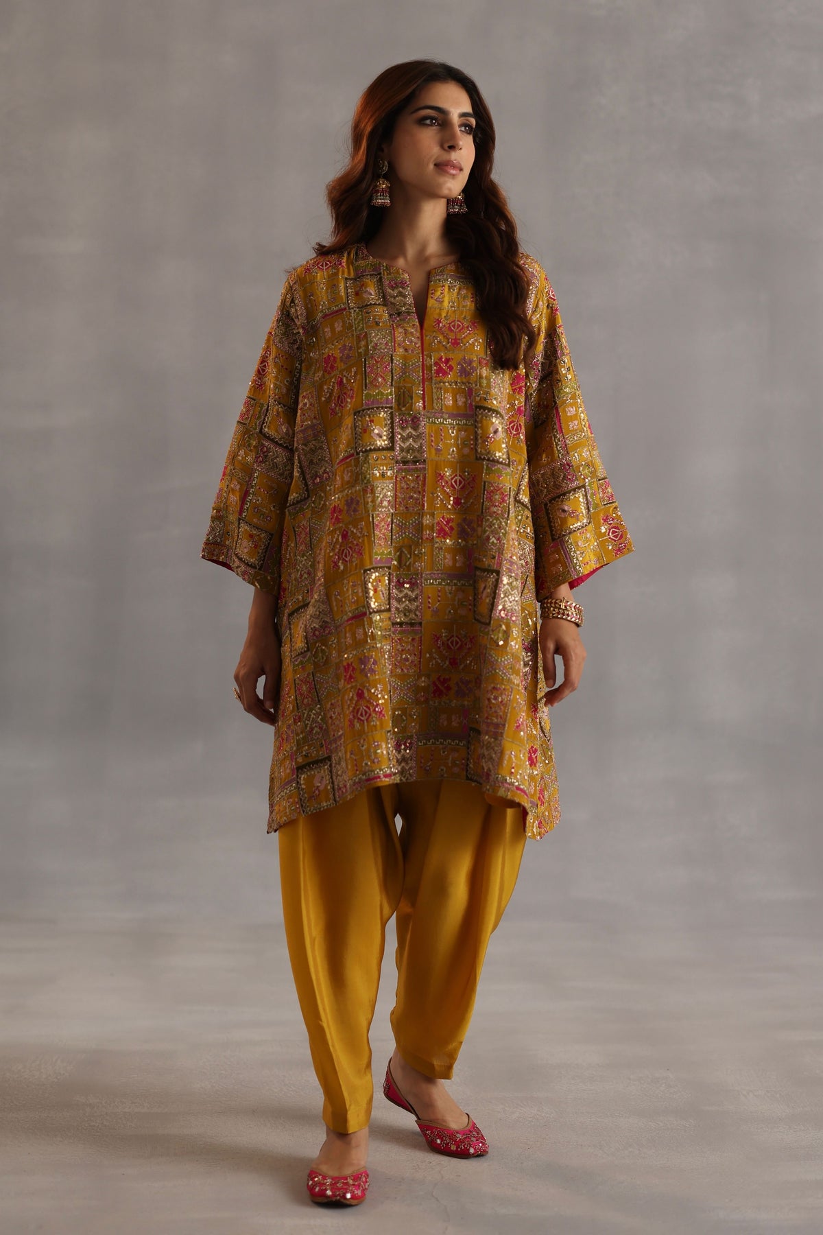 Raag Yellow Kurta Set