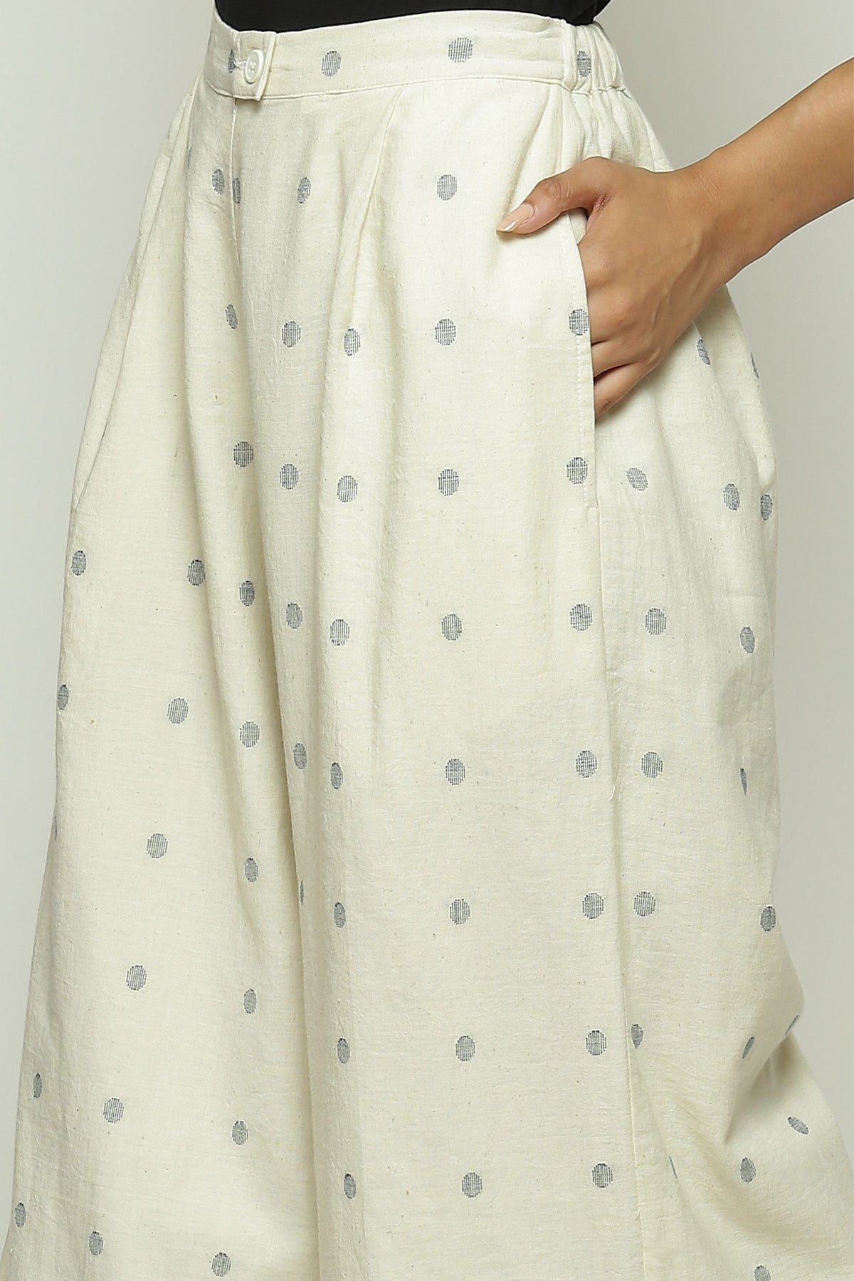 Border Jamdani Dots Trouser