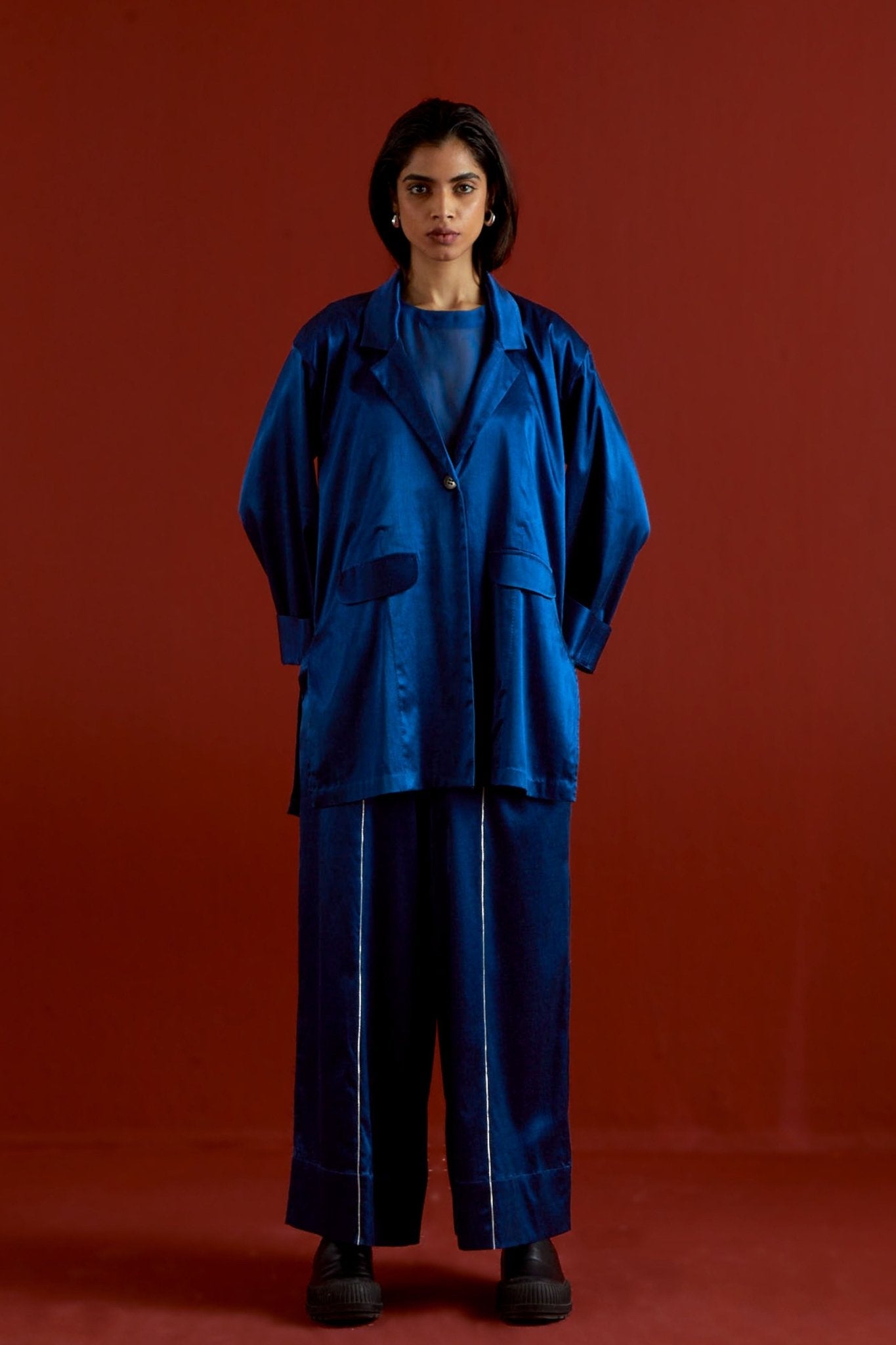 Wide Sleeve Jacket Set - Three - Elahe