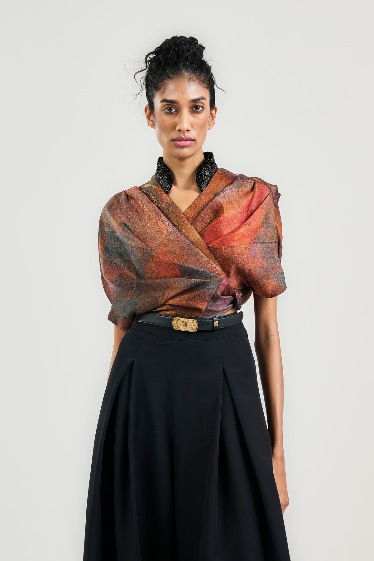 The Rust Wrap Top