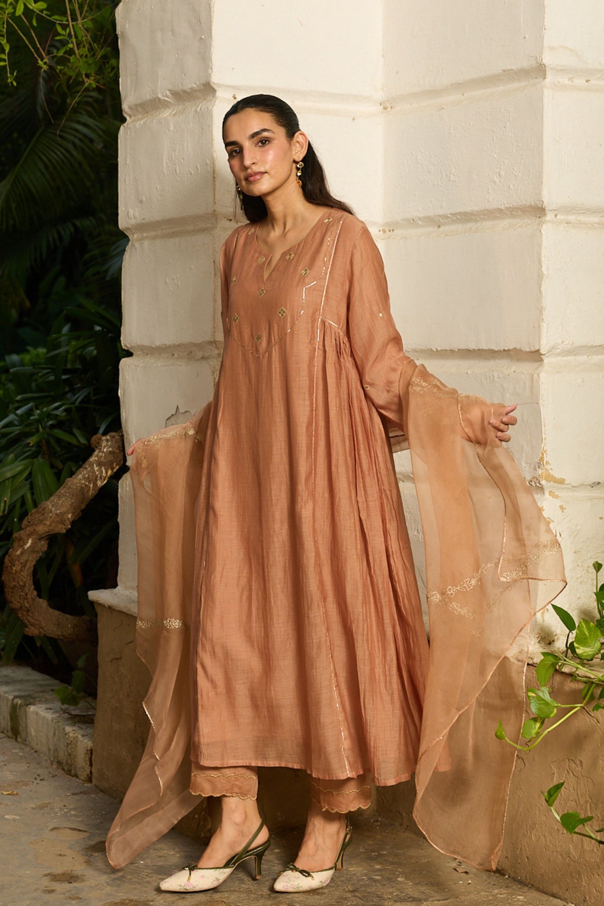 Mabel Fawn Kurta Set