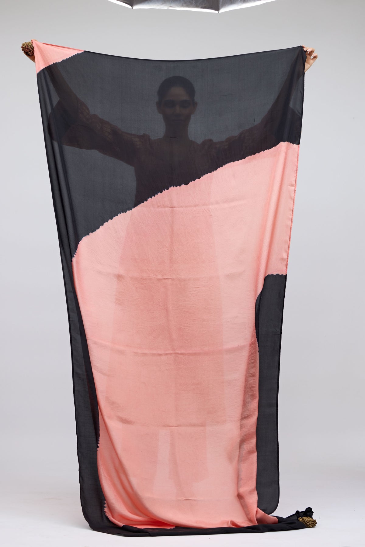 Blush Field Hand Dyed Silk Dupatta