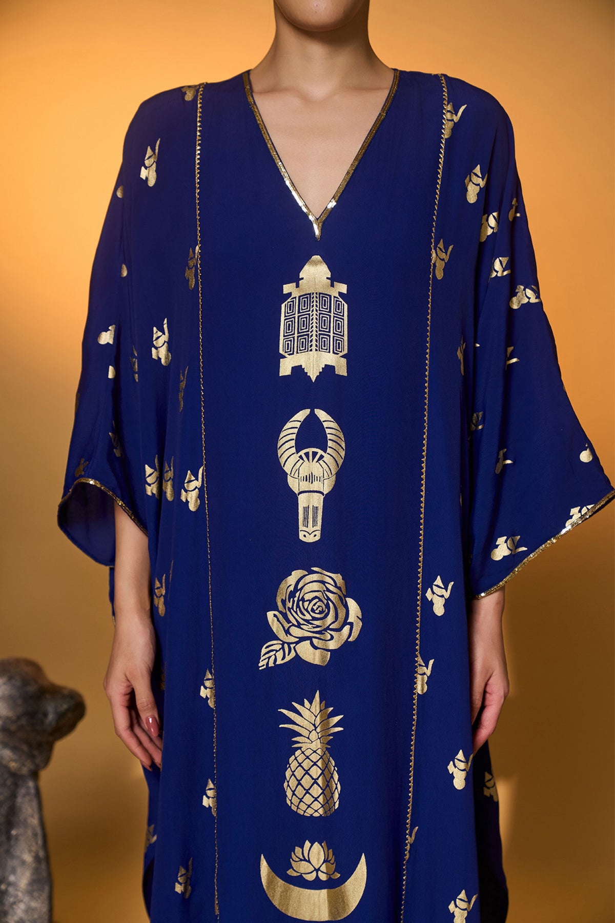 Electric Blue All Charms Kaftan